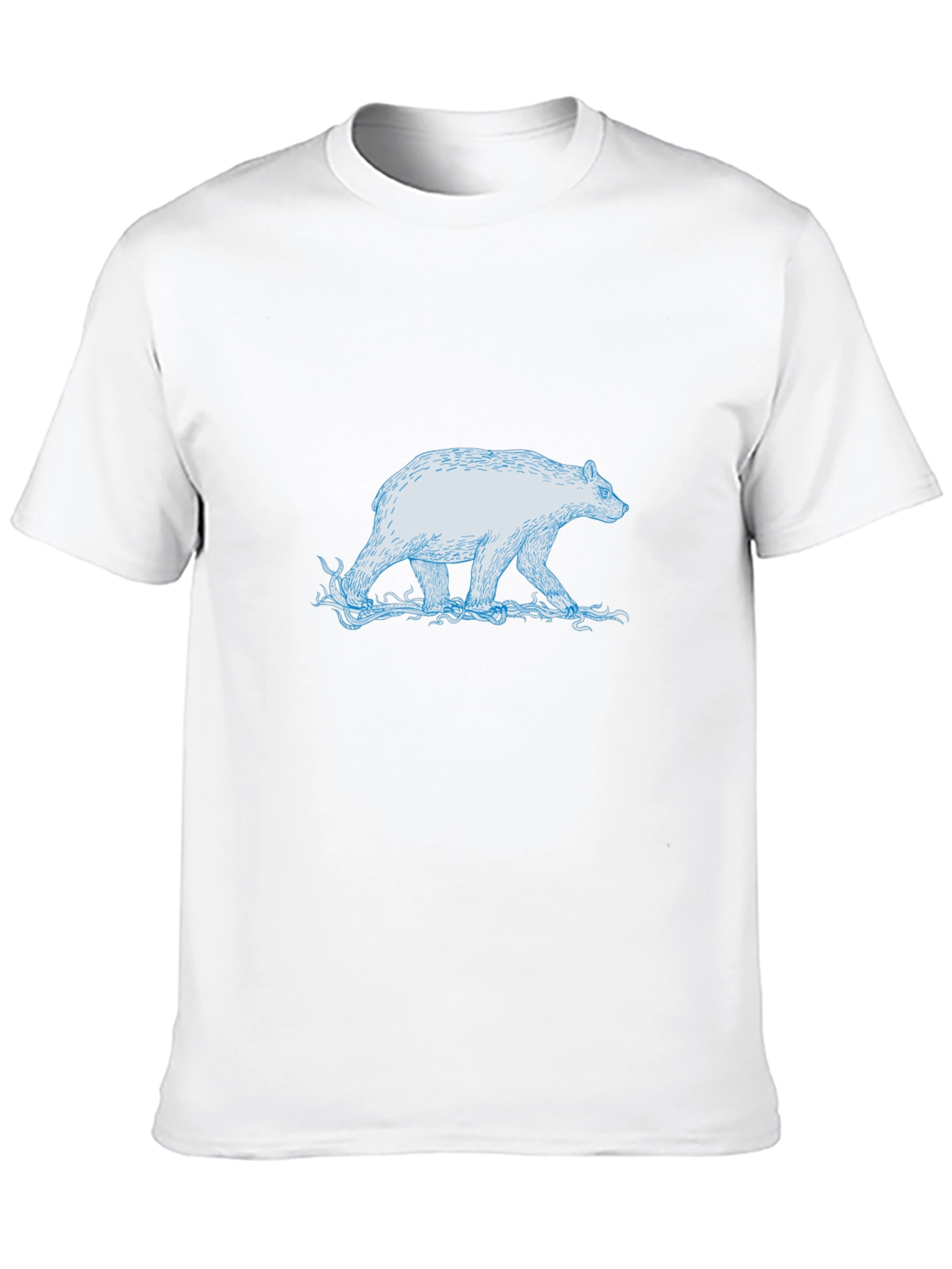 Polar Bear Graphic Tee - Black Cotton