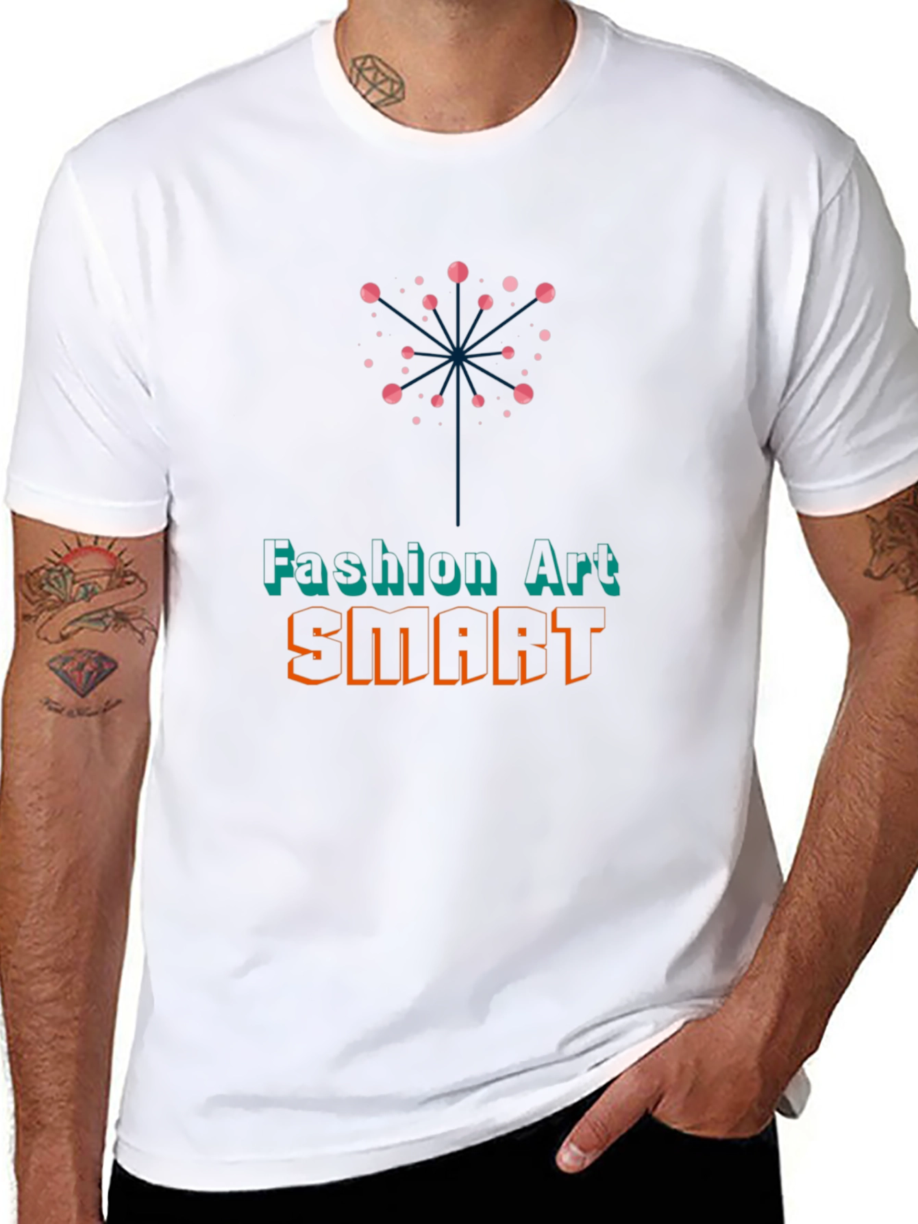 Fashion Art SMART Graphic Print T-Shirt
