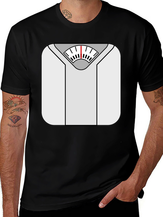 Weight Scale Graphic Tee - Funny Fitness Shirt