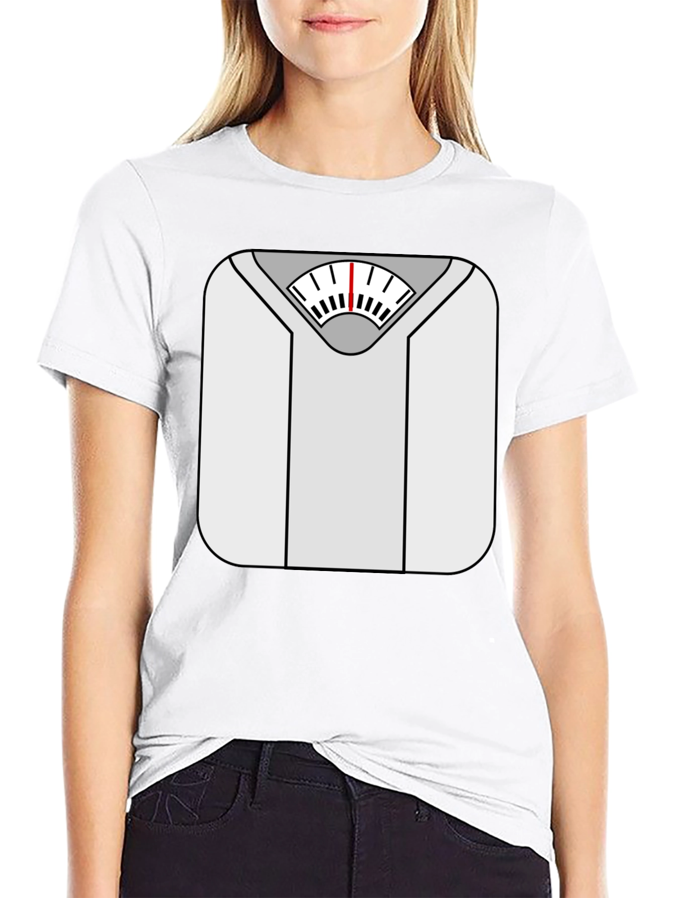 Weight Scale Graphic Tee - Funny Fitness Shirt