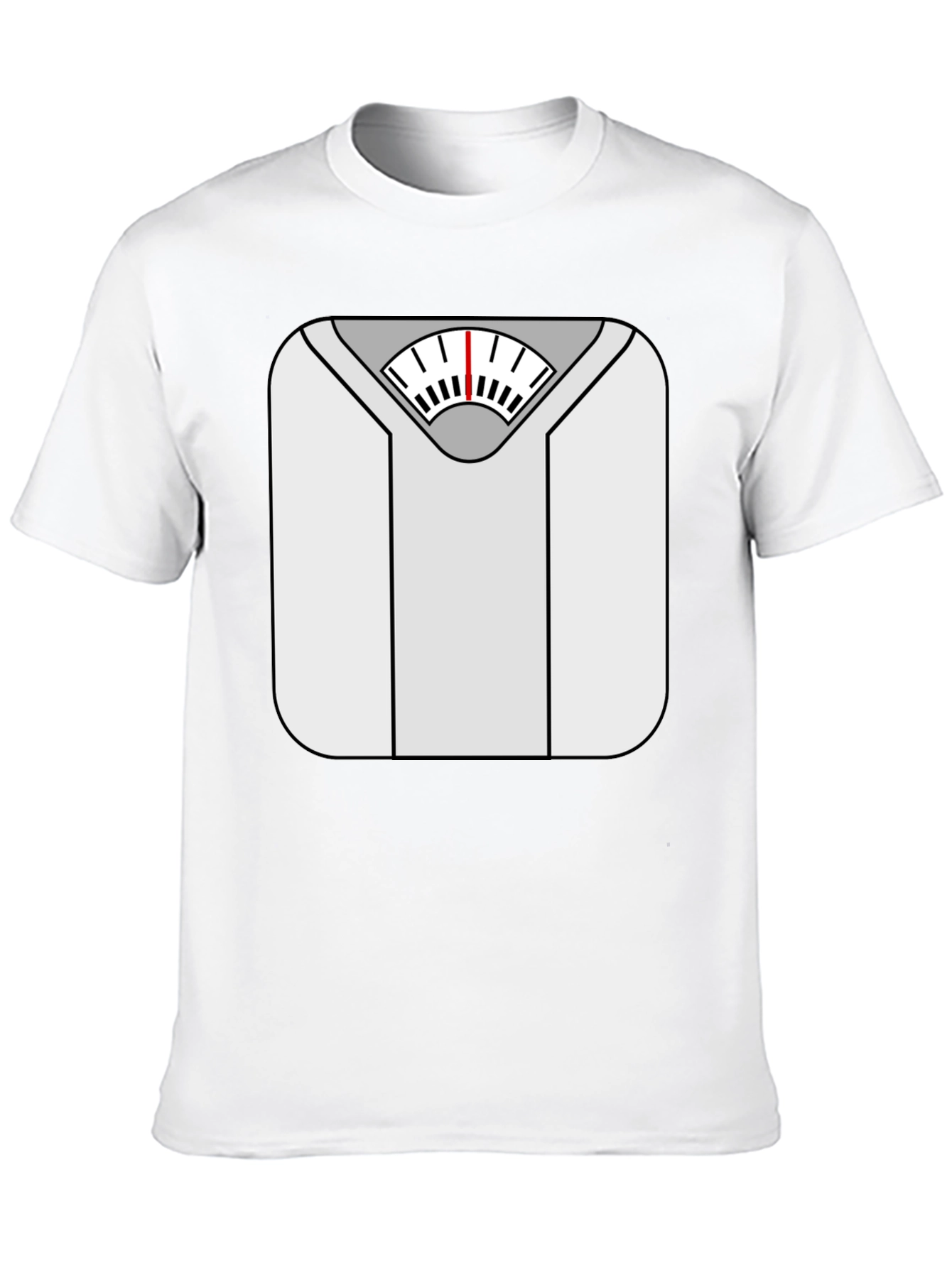 Weight Scale Graphic Tee - Funny Fitness Shirt