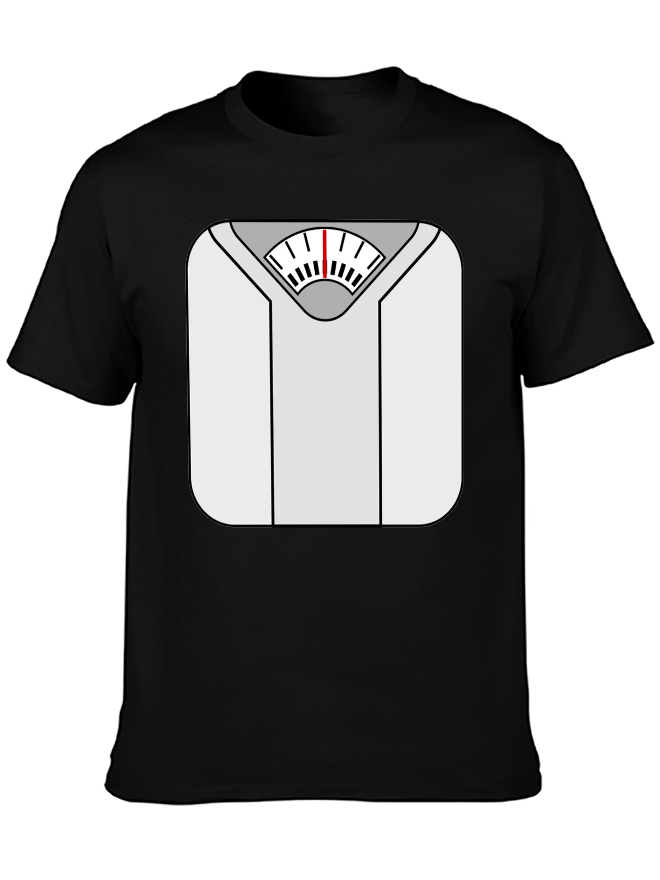 Weight Scale Graphic Tee - Funny Fitness Shirt