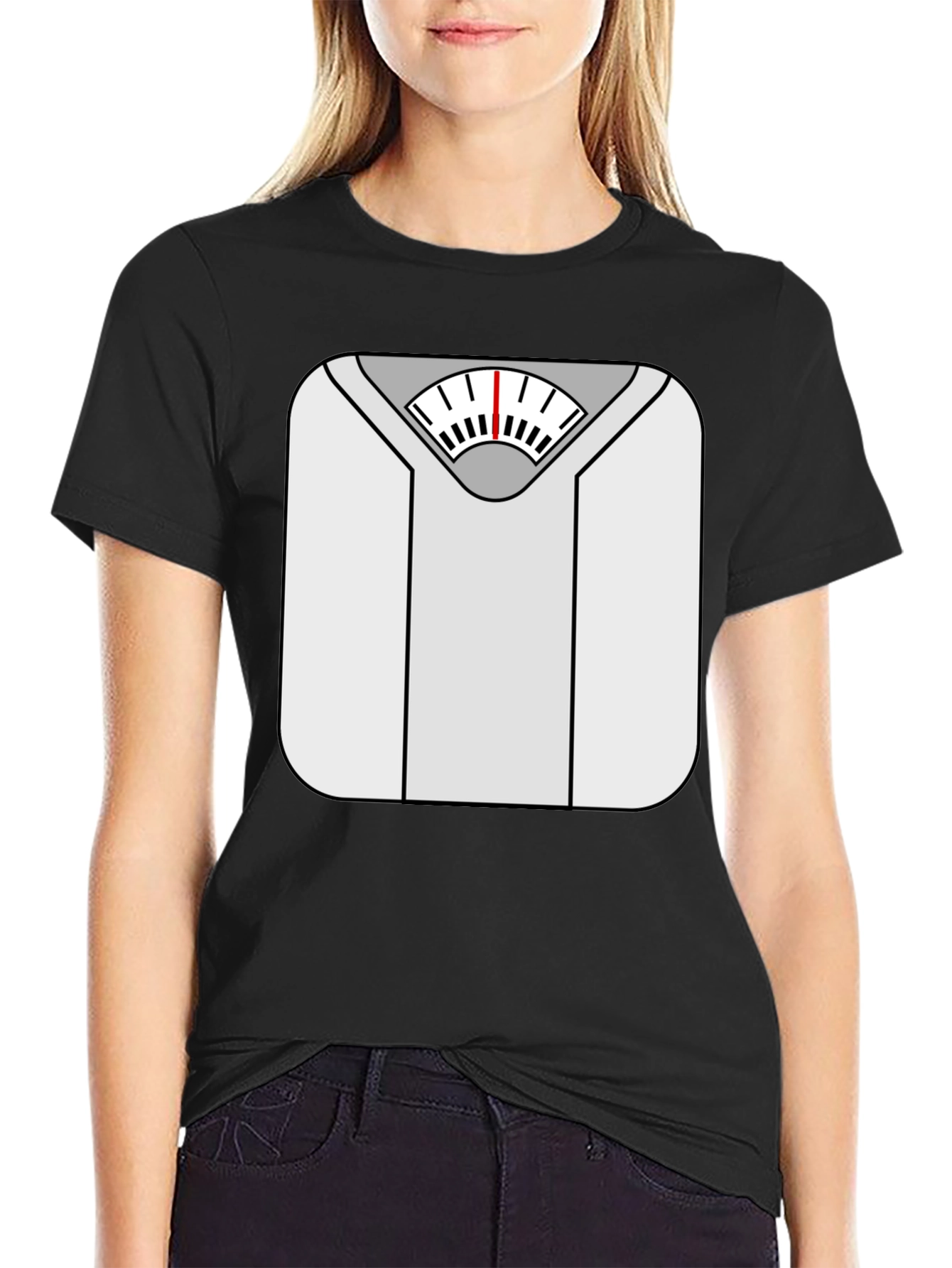 Weight Scale Graphic Tee - Funny Fitness Shirt