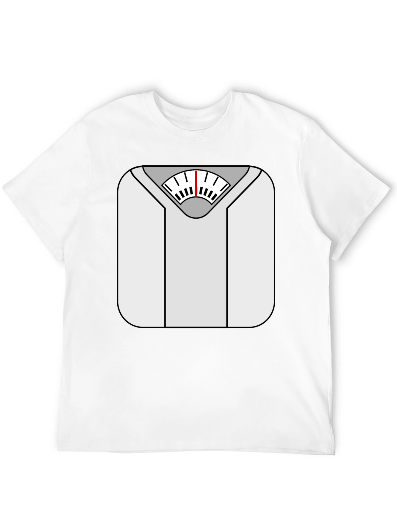 Weight Scale Graphic Tee - Funny Fitness Shirt