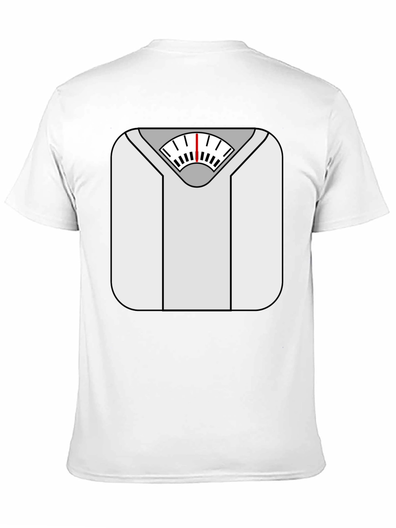 Weight Scale Graphic Tee - Funny Fitness Shirt