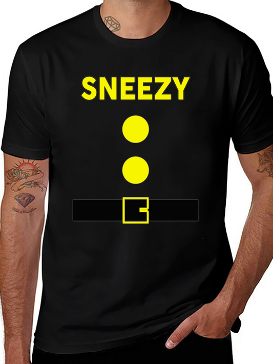 Sneezy Dwarf Costume T-Shirt - Halloween Cosplay