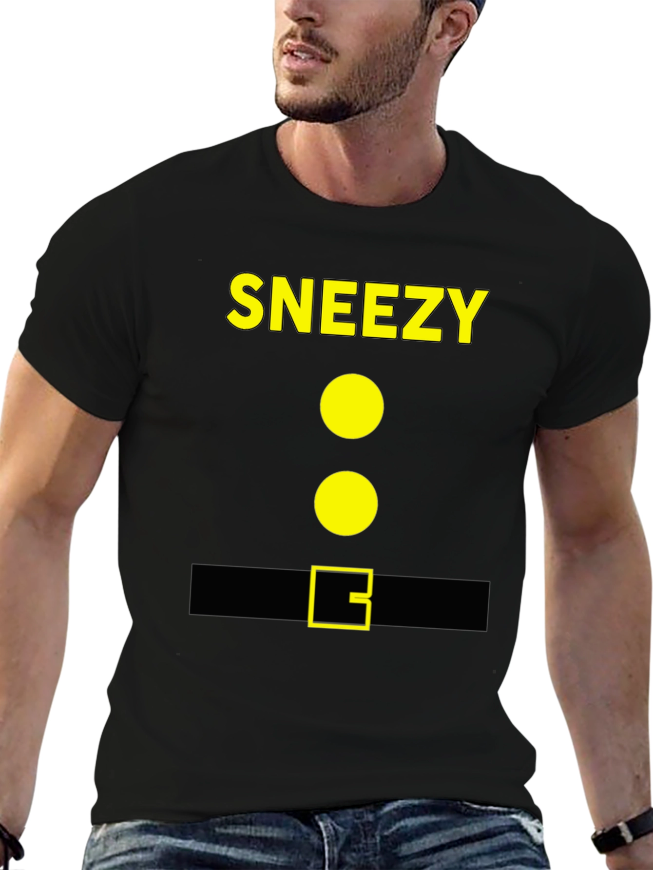 Sneezy Dwarf Costume T-Shirt - Halloween Cosplay