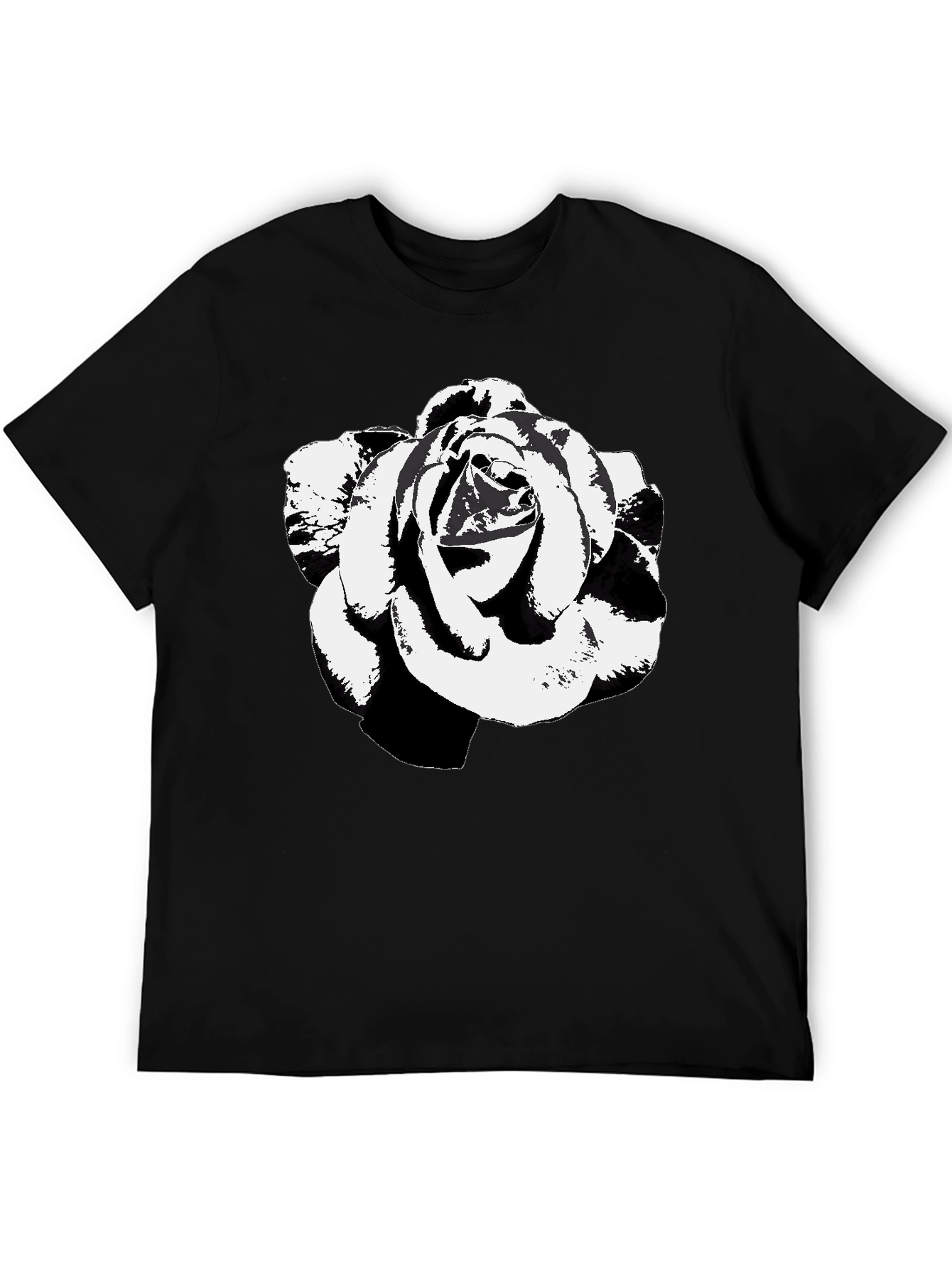 Black Rose Graphic Tee - Stylish & Unique