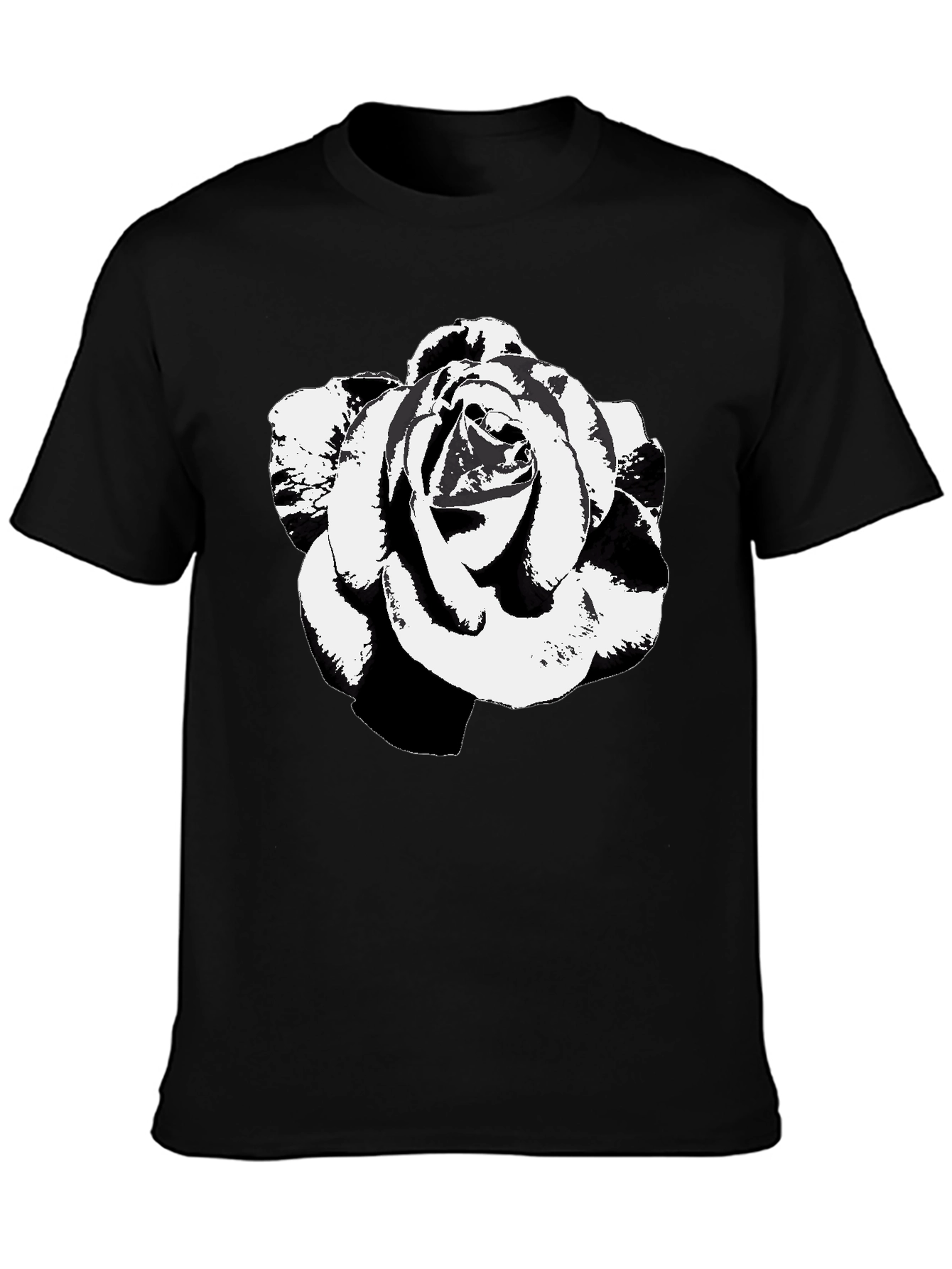 Black Rose Graphic Tee - Stylish & Unique