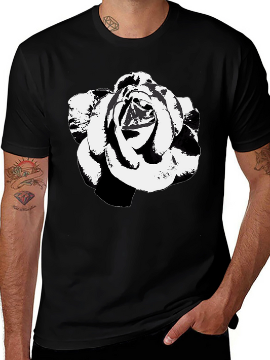 Black Rose Graphic Tee - Stylish & Unique