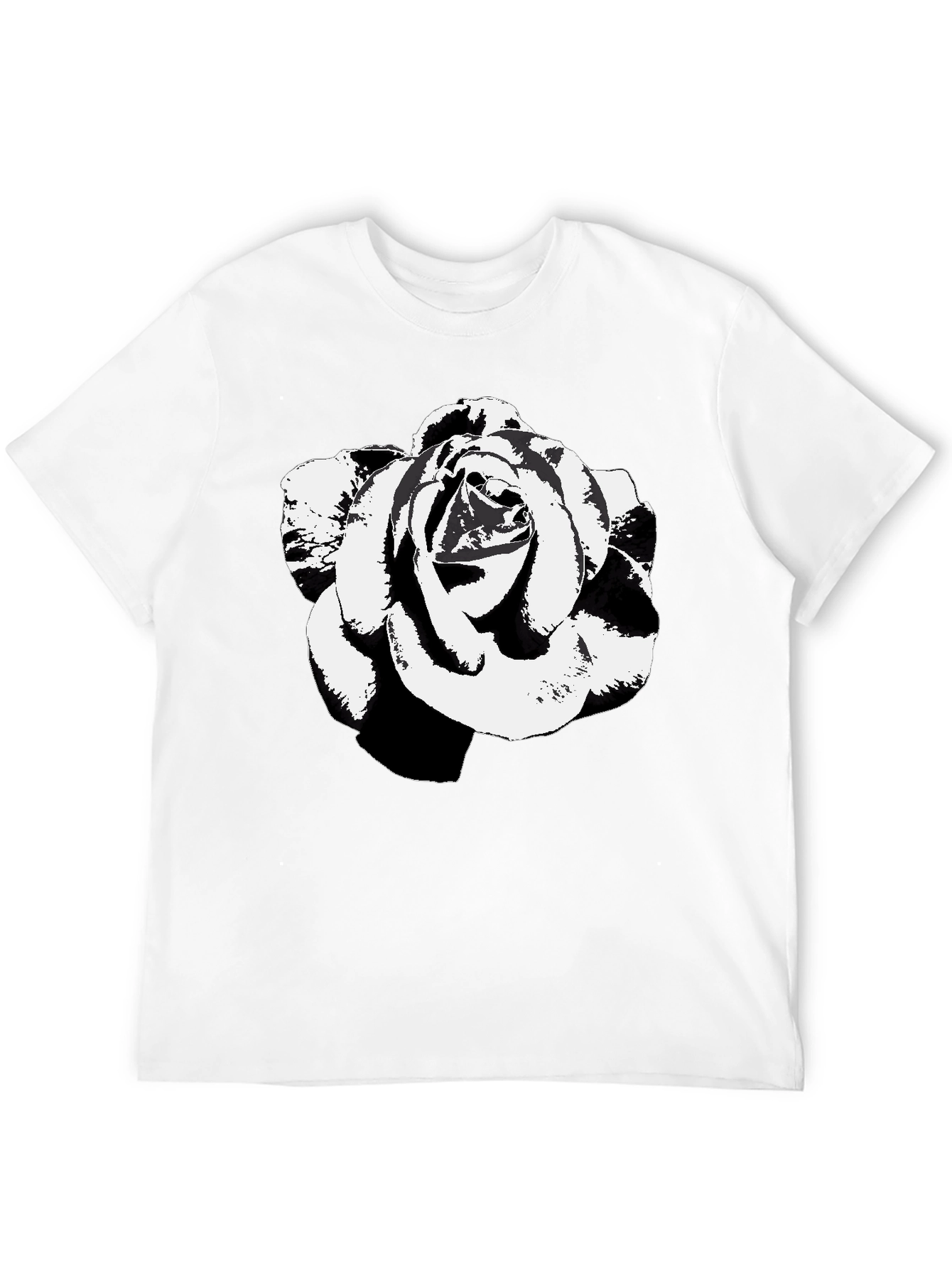 Black Rose Graphic Tee - Stylish & Unique