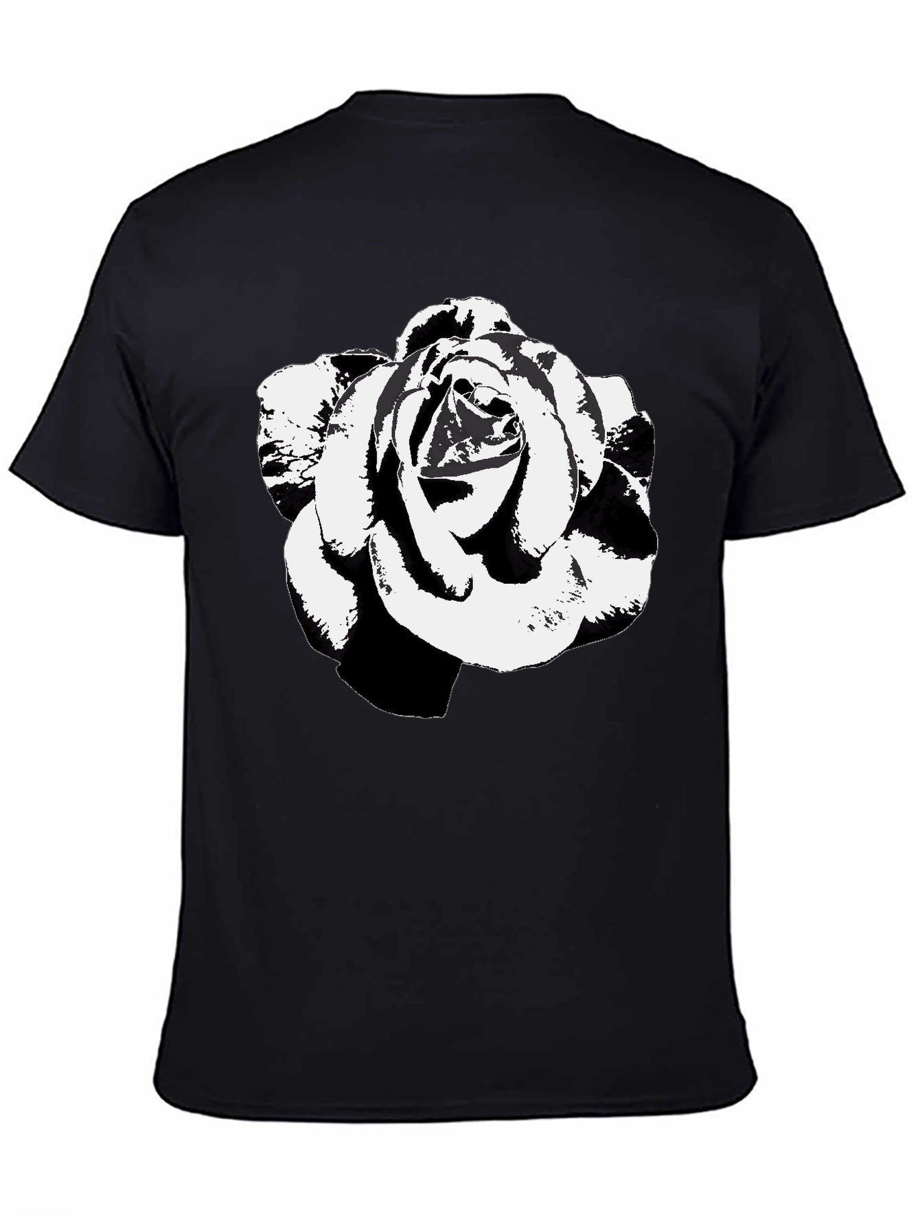 Black Rose Graphic Tee - Stylish & Unique