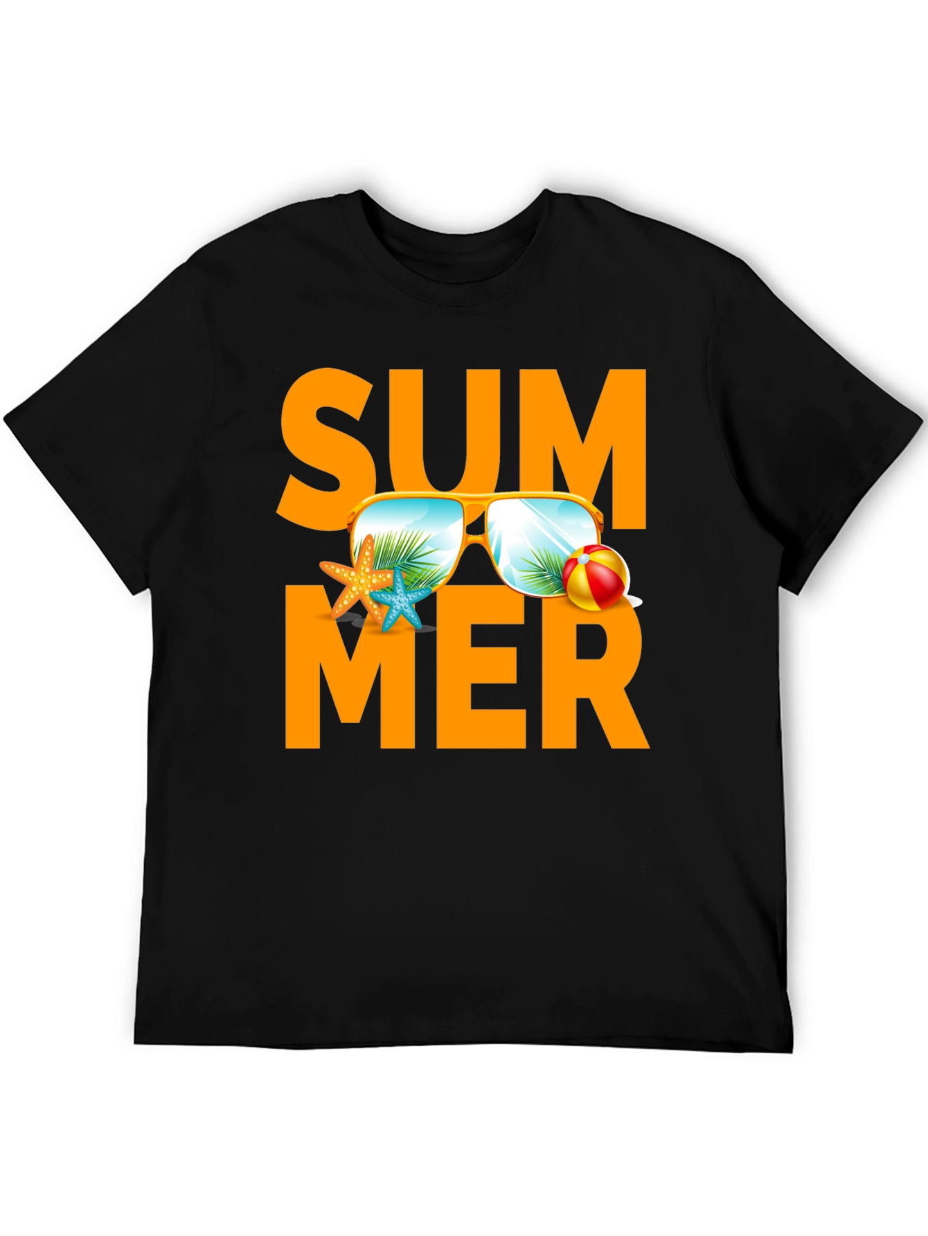 Summer Fun Graphic Tee - Black