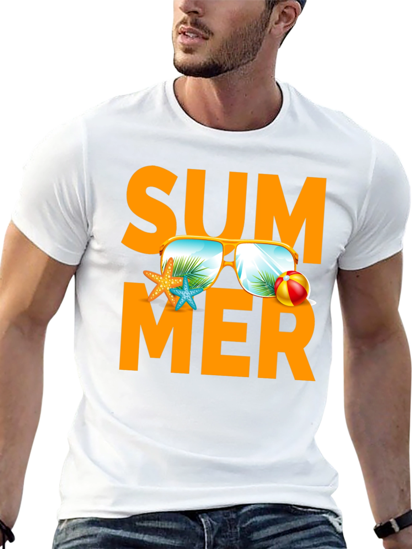 Summer Fun Graphic Tee - Black