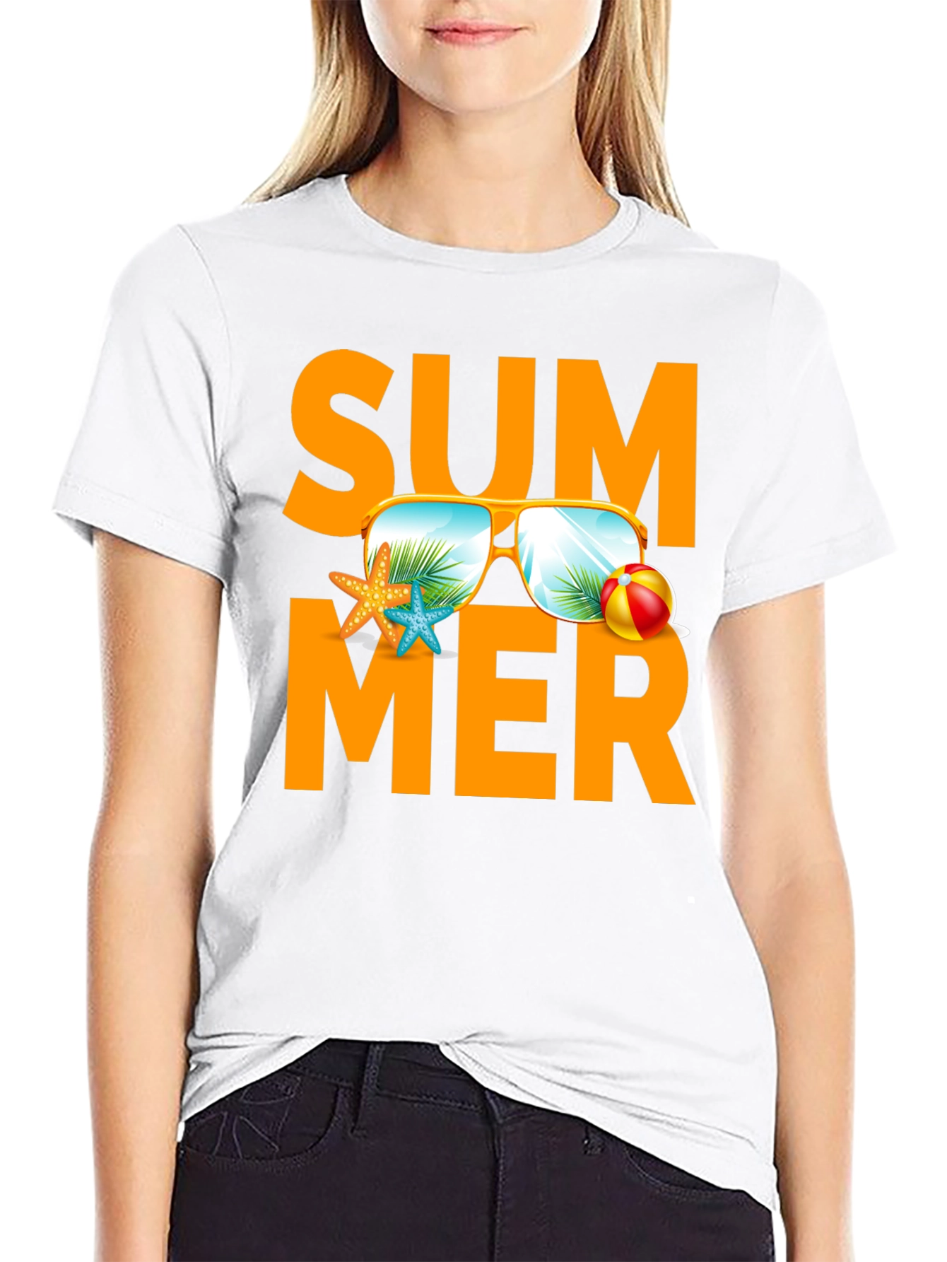 Summer Fun Graphic Tee - Black
