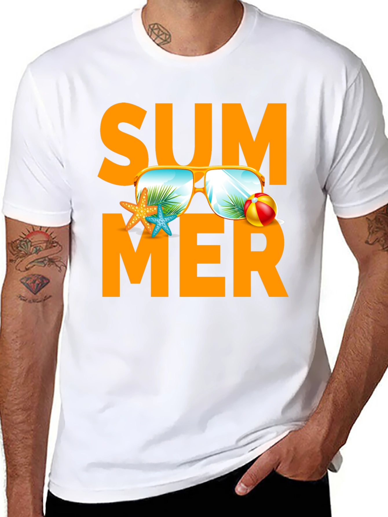 Summer Fun Graphic Tee - Black