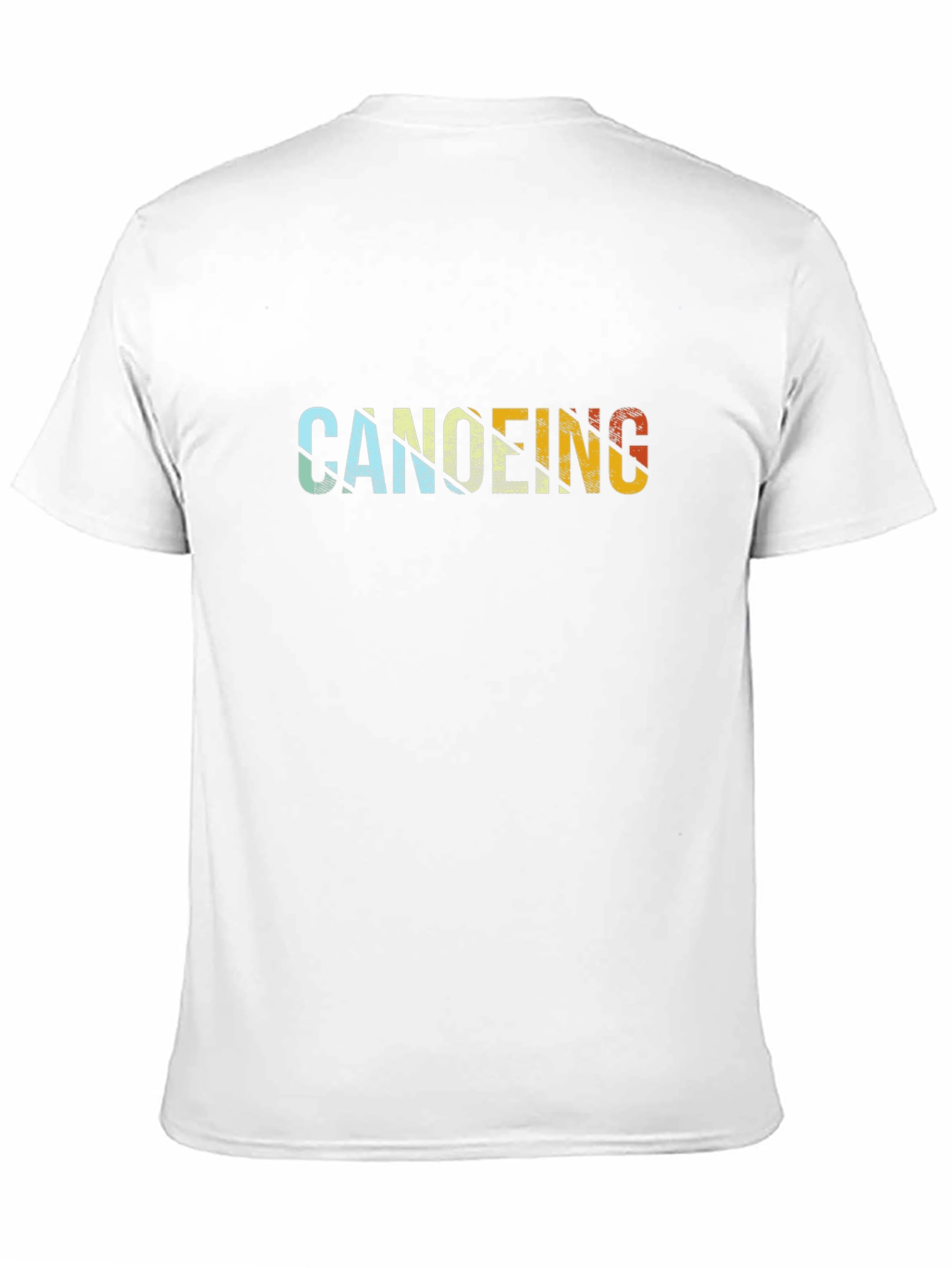 Canoeing Graphic Tee - Retro Style Black T-Shirt