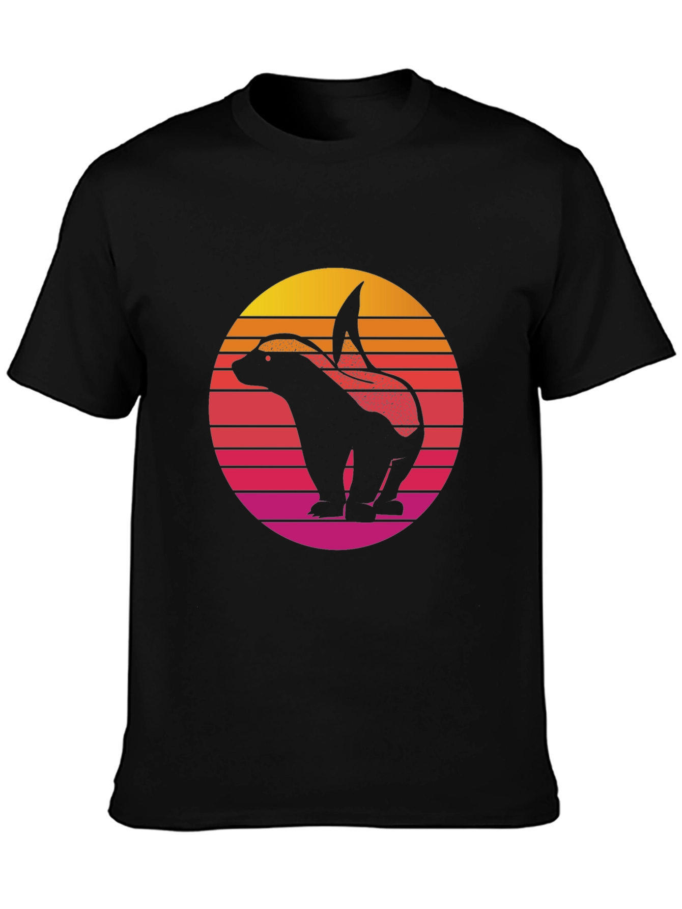 Retro Badger Sunset Graphic Tee