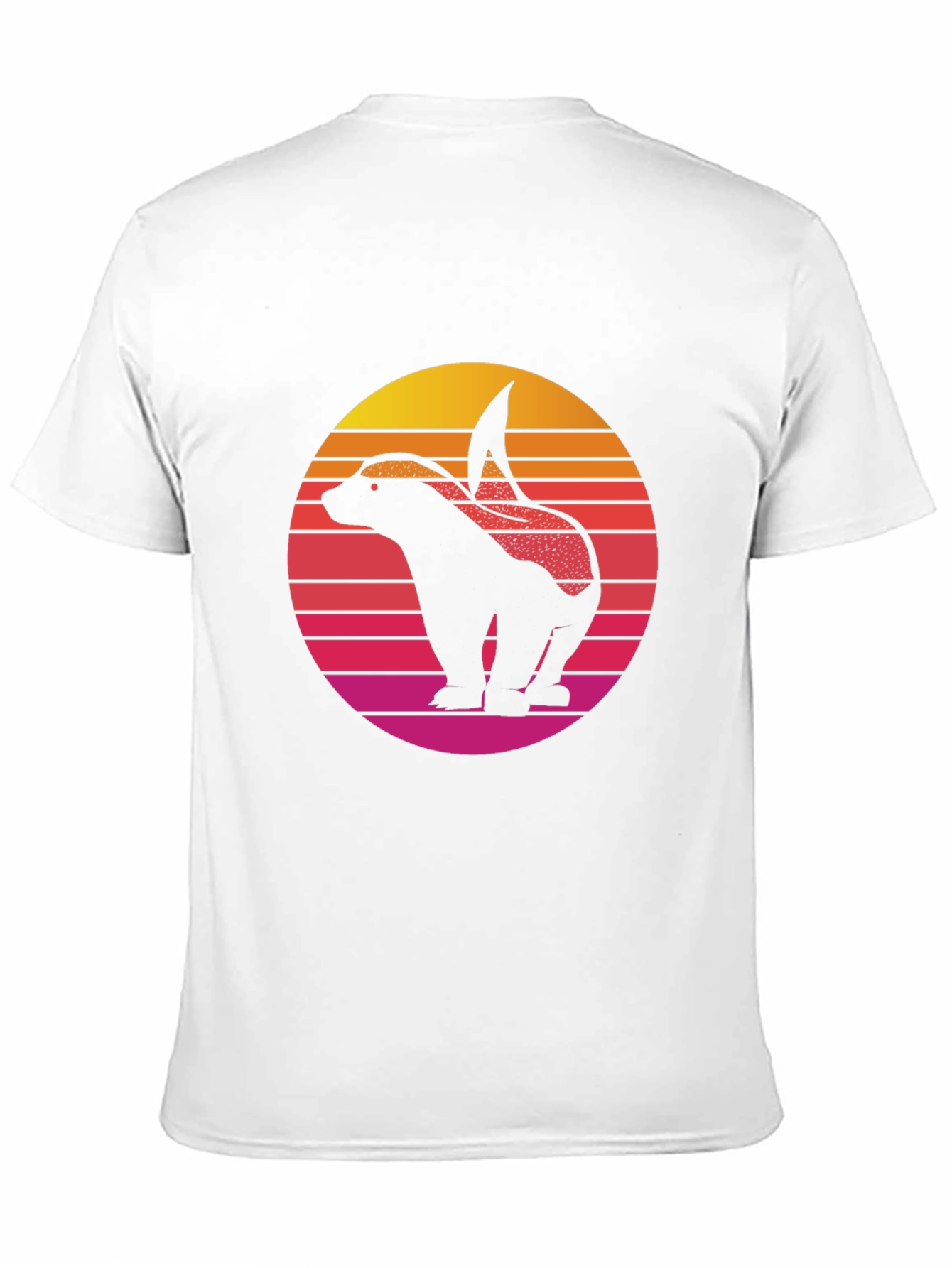 Retro Badger Sunset Graphic Tee