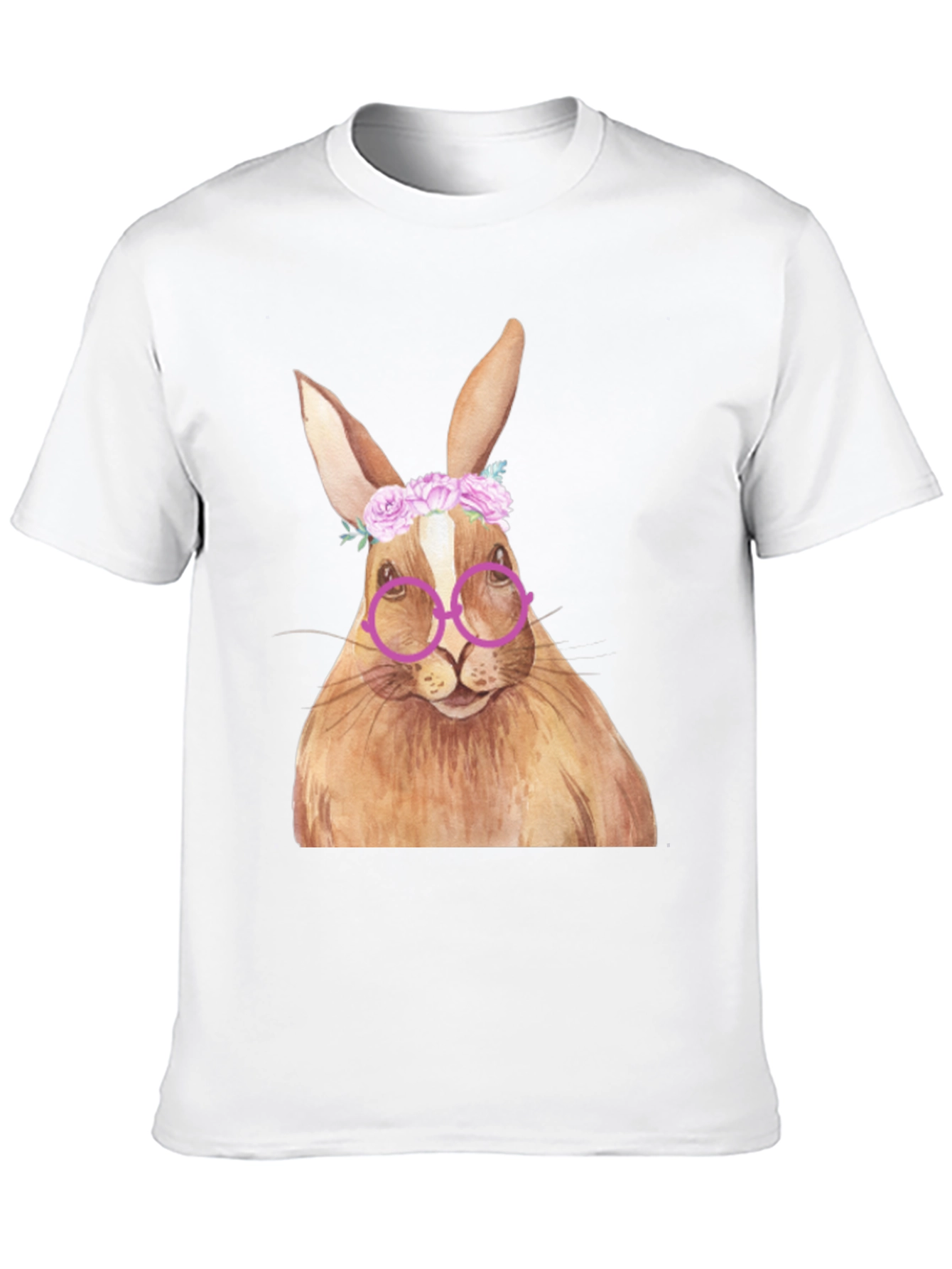 Bunny with Glasses T-Shirt - Unique Graphic Tee