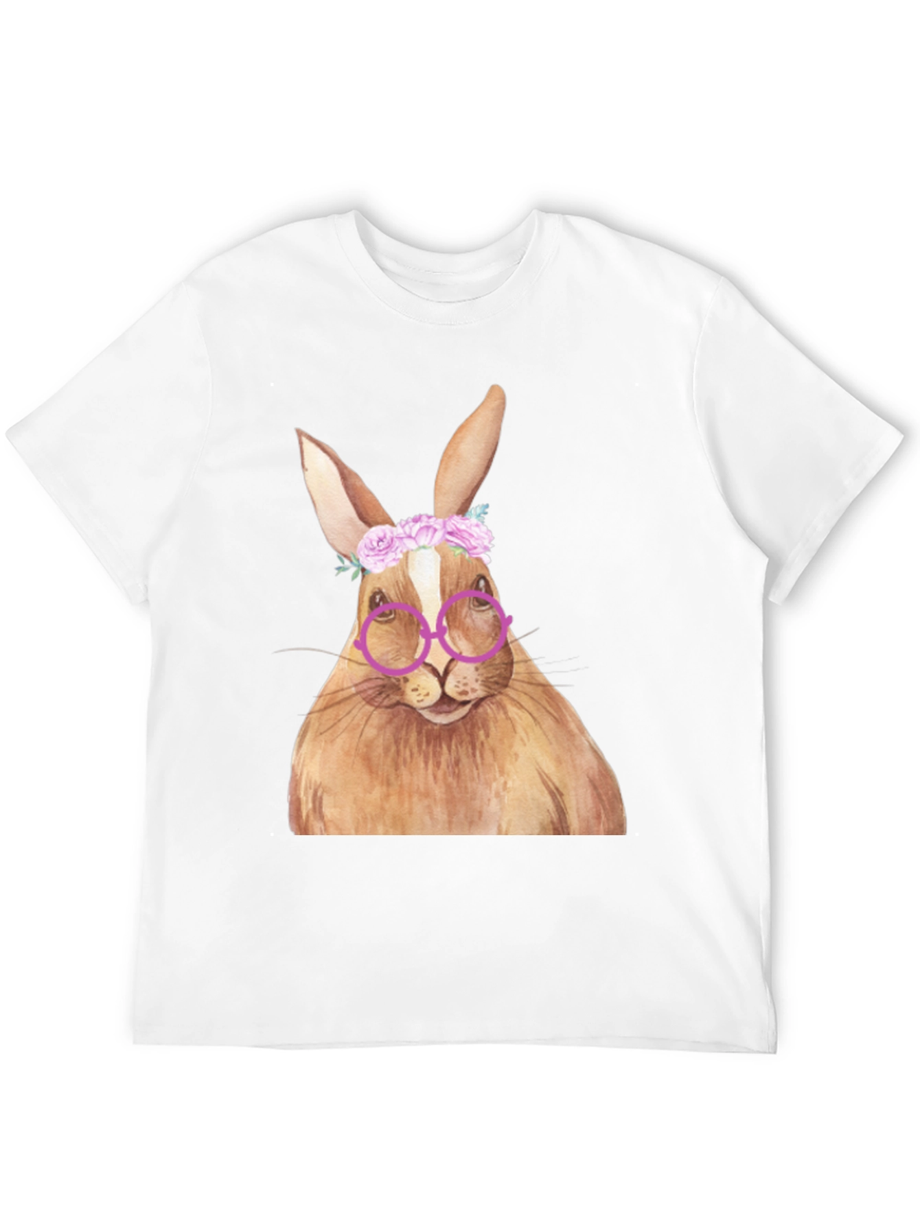 Bunny with Glasses T-Shirt - Unique Graphic Tee