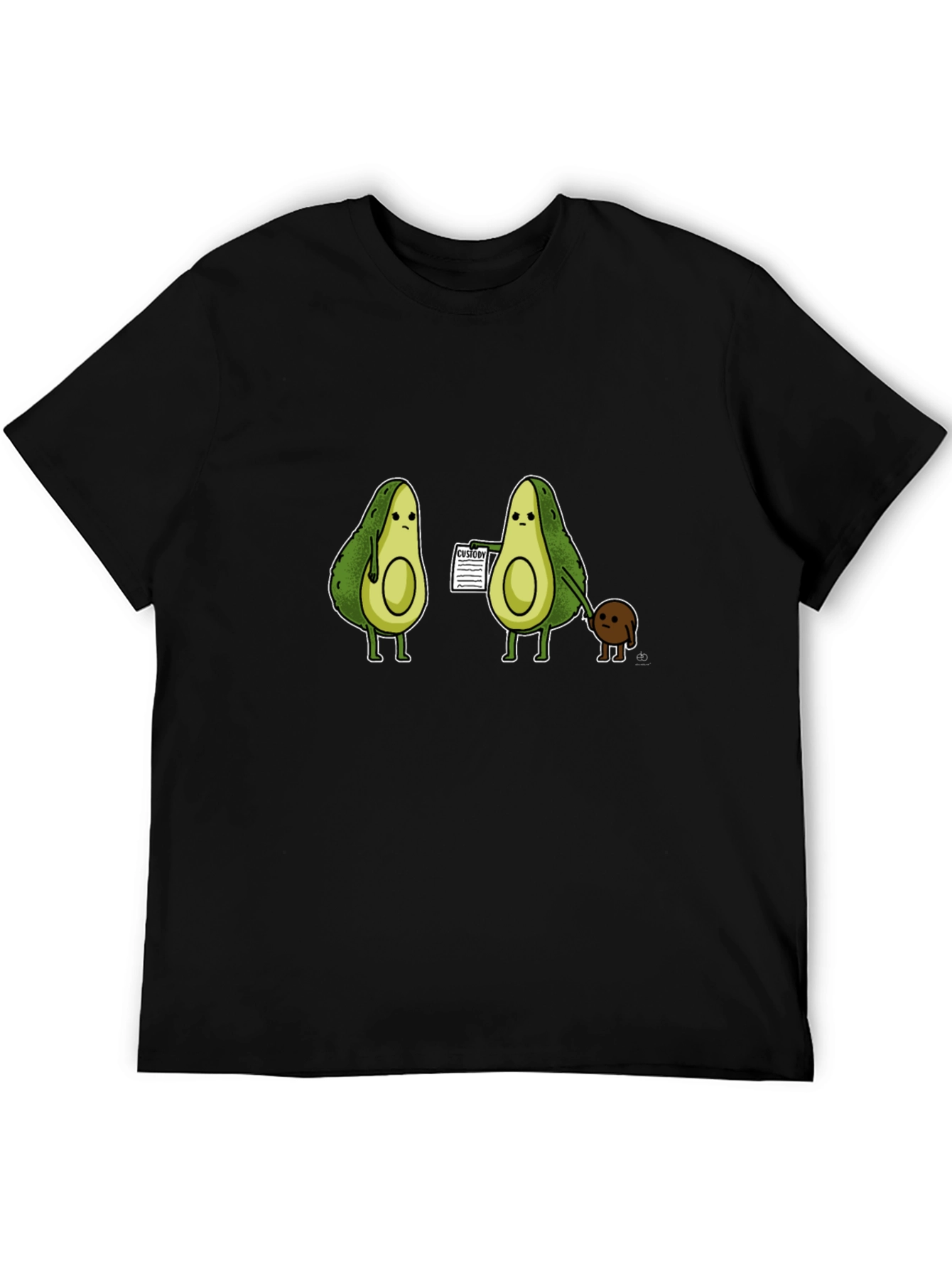 Avocado Custody T-Shirt - Humorous Graphic Tee