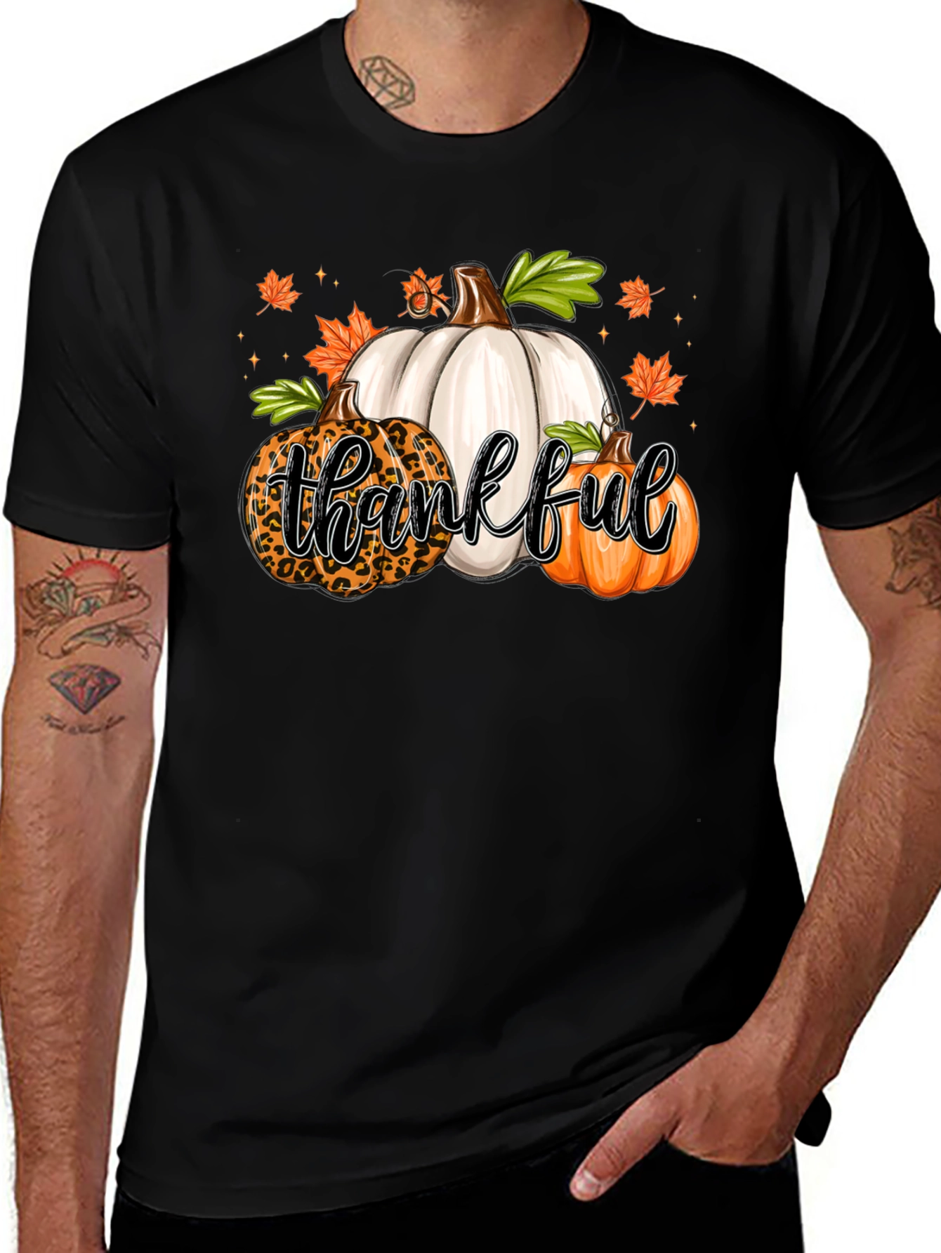 Thankful Pumpkin T-Shirt | Fall Graphic Tee