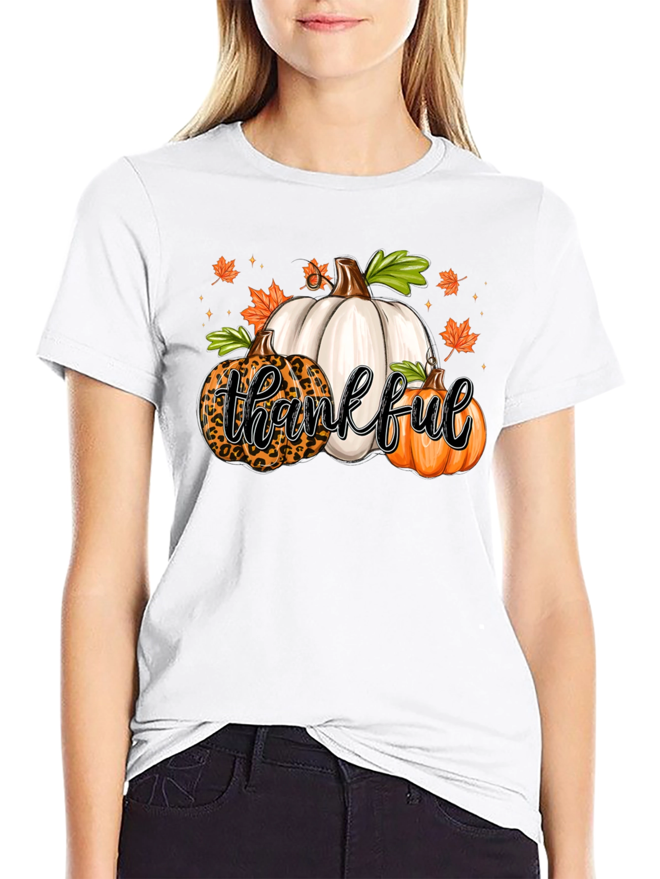 Thankful Pumpkin T-Shirt | Fall Graphic Tee