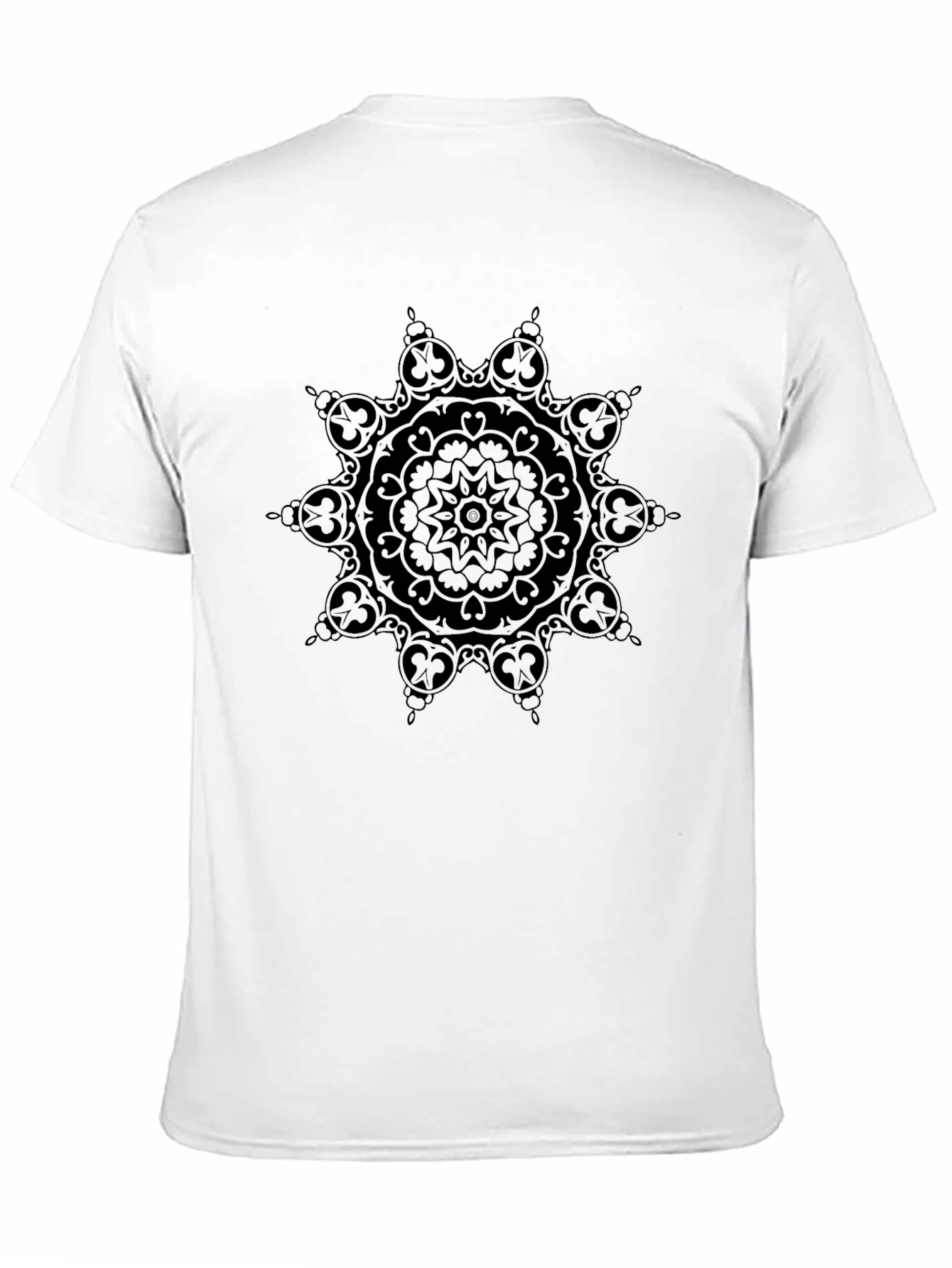 Black Mandala Graphic Tee - Stylish Casual Wear