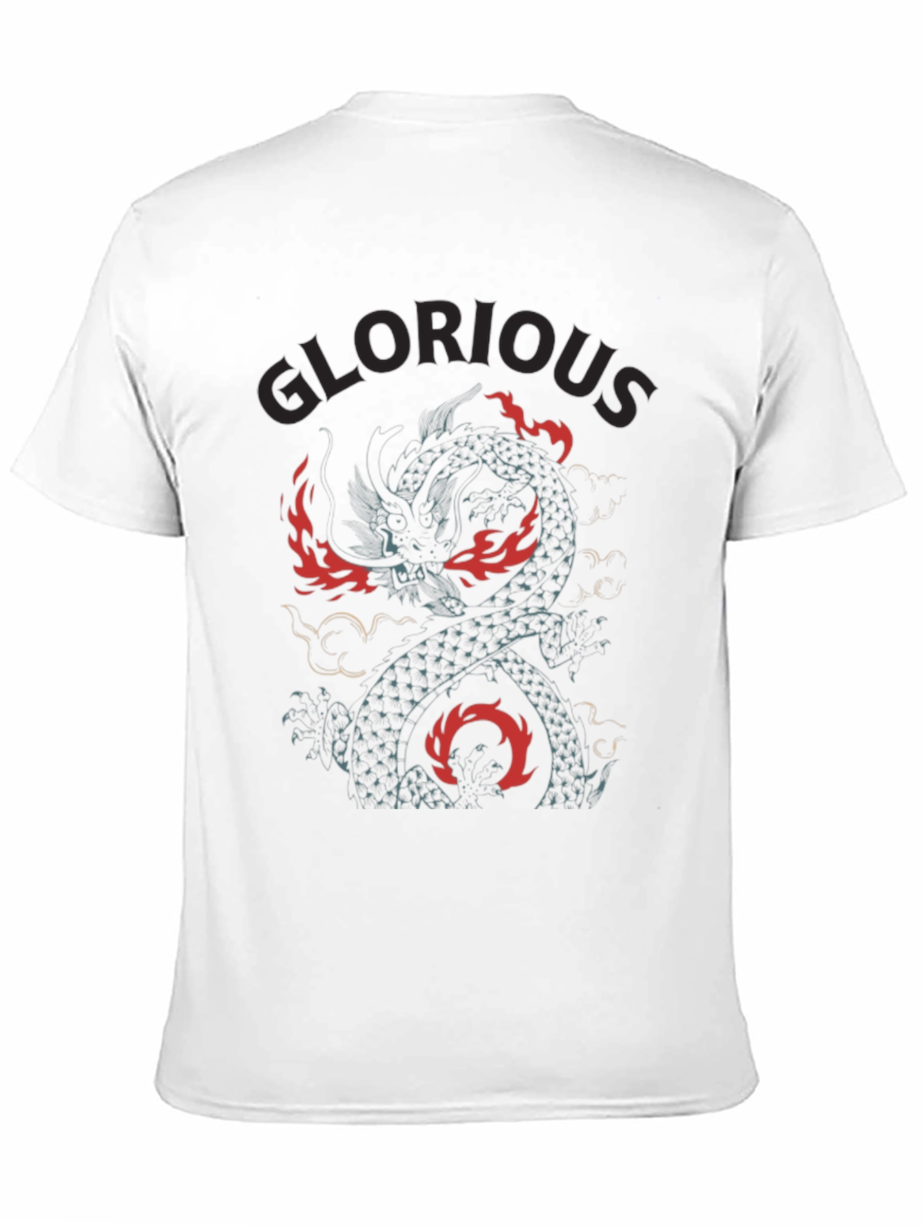 Glorious Dragon Graphic Tee - Black