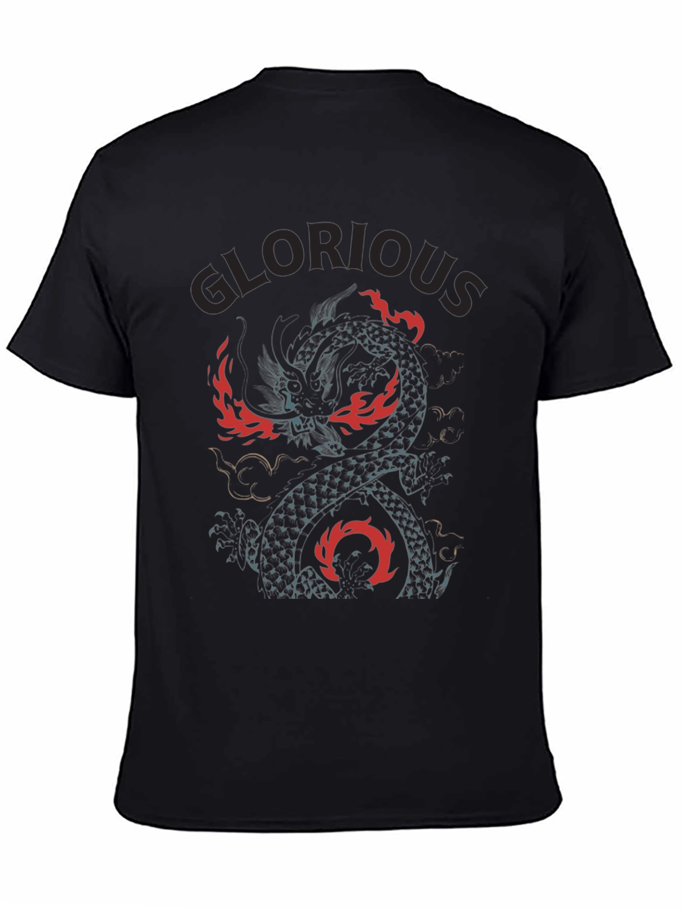 Glorious Dragon Graphic Tee - Black
