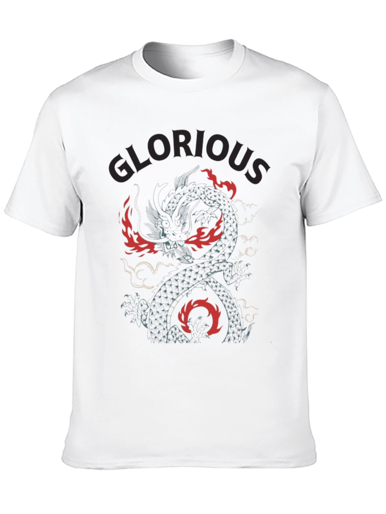 Glorious Dragon Graphic Tee - Black