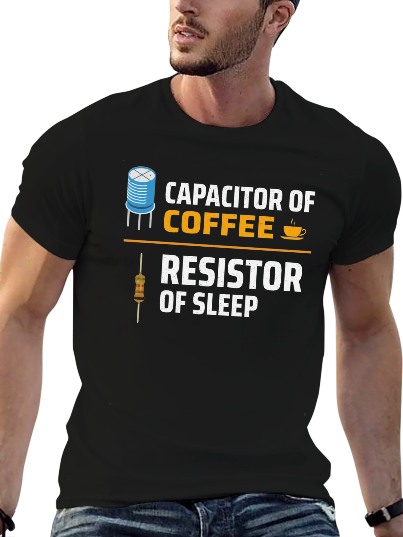 Capacitor of Coffee Resistor of Sleep T-Shirt