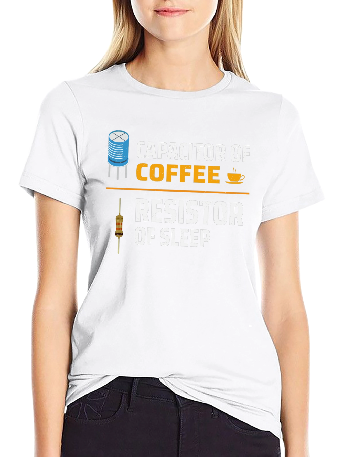 Capacitor of Coffee Resistor of Sleep T-Shirt