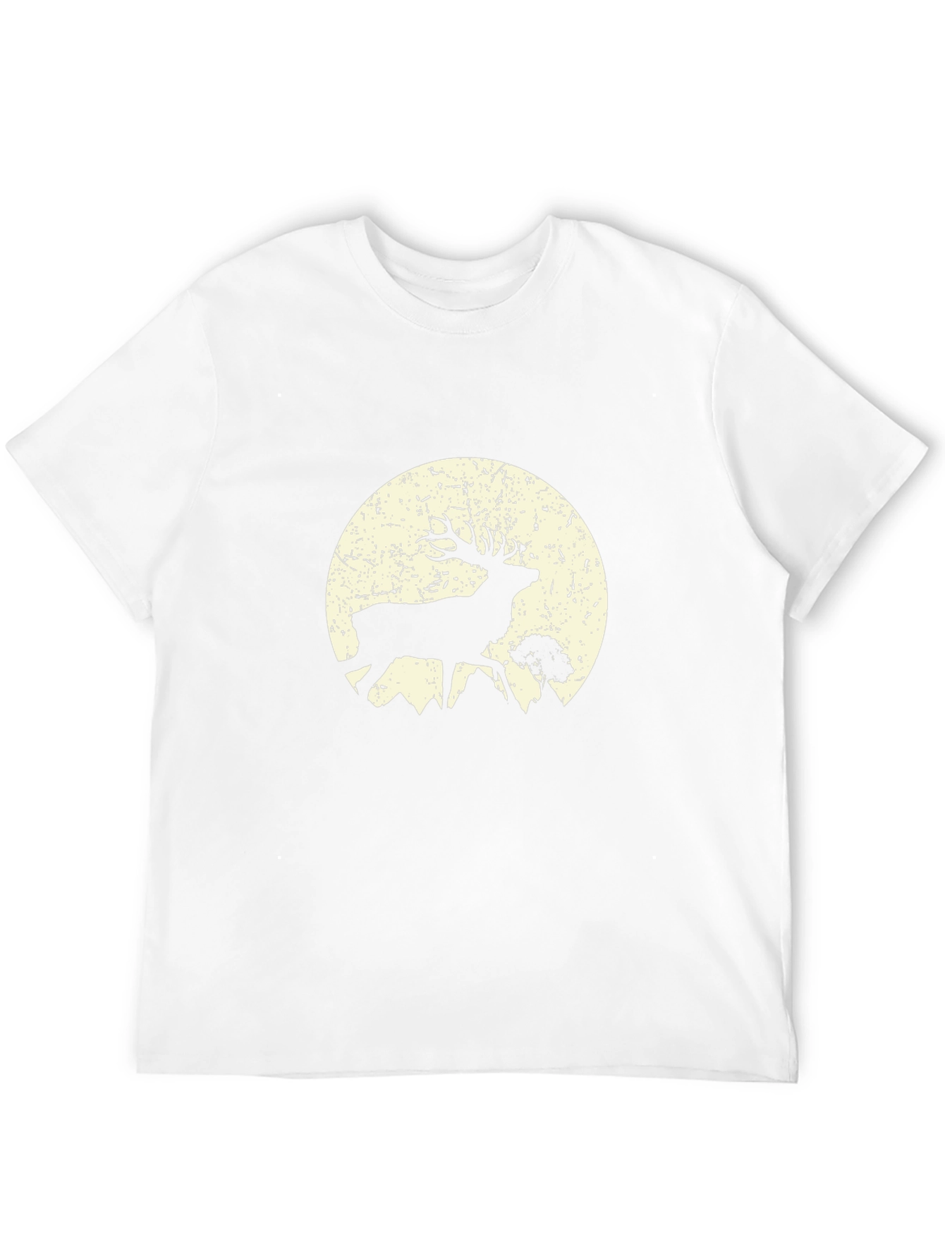 Deer Moon Graphic Tee - Mens Black T-Shirt