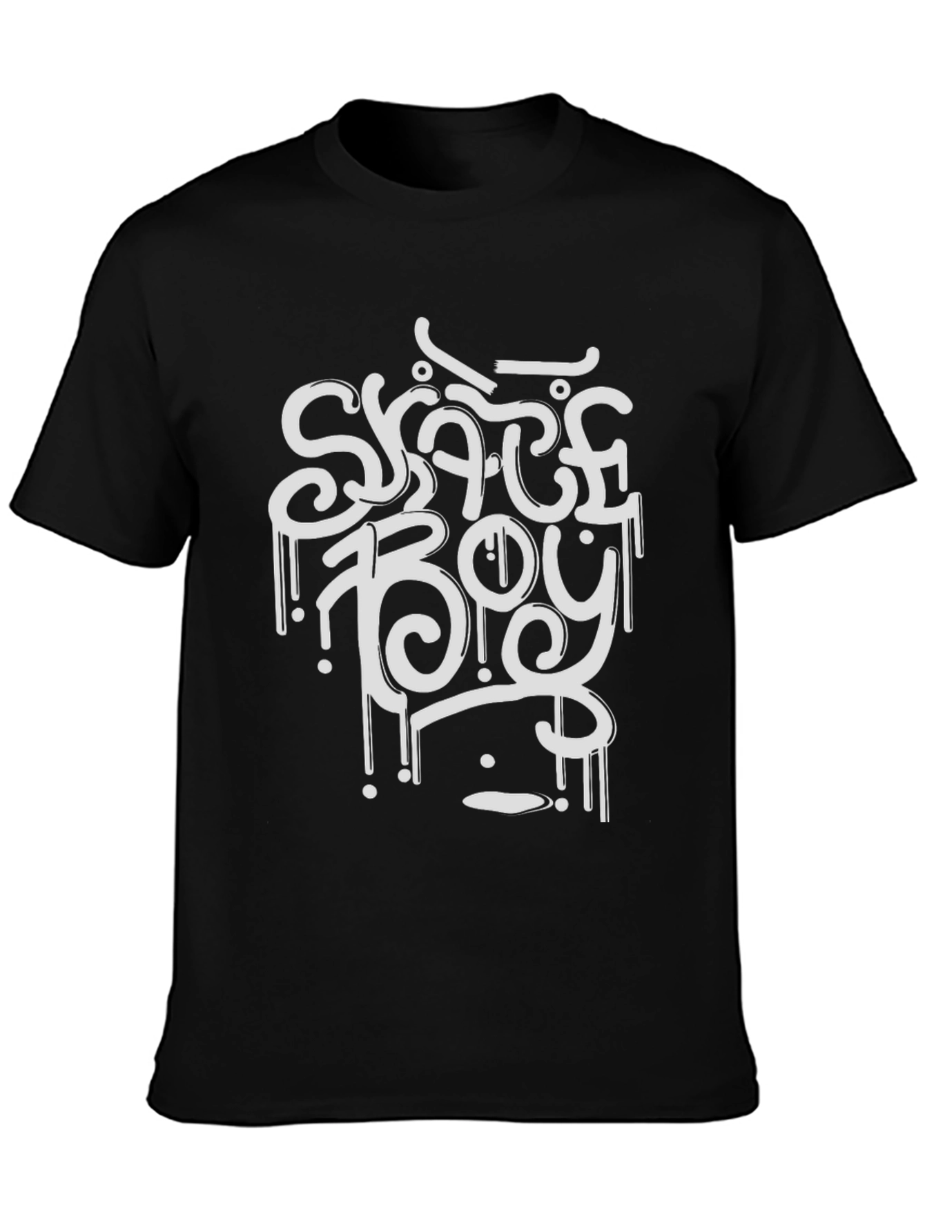 Skate Boy Black Graphic Tee