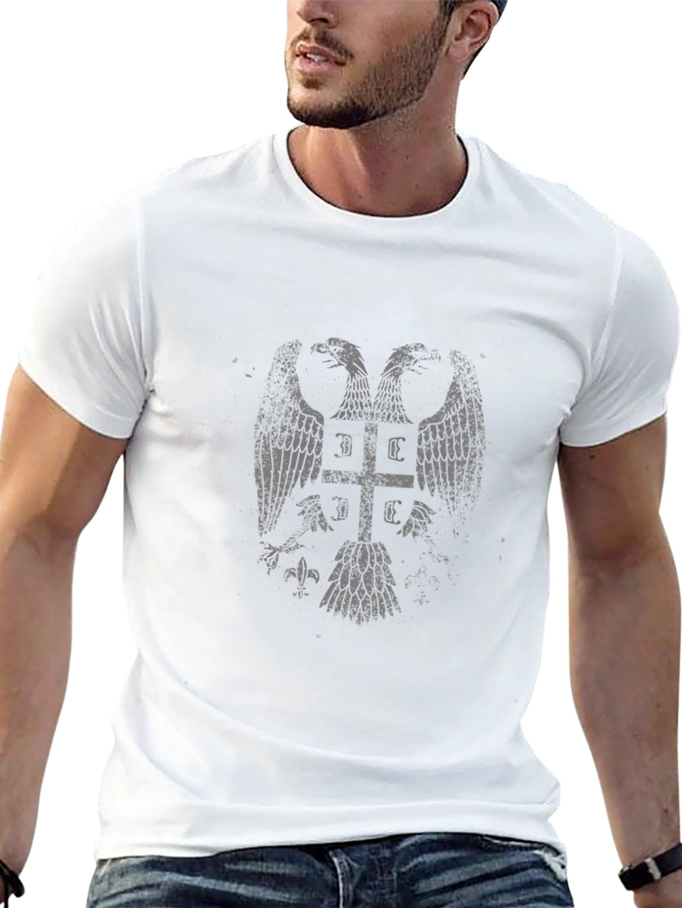 Serbian Eagle Black T-Shirt - Serbian Pride