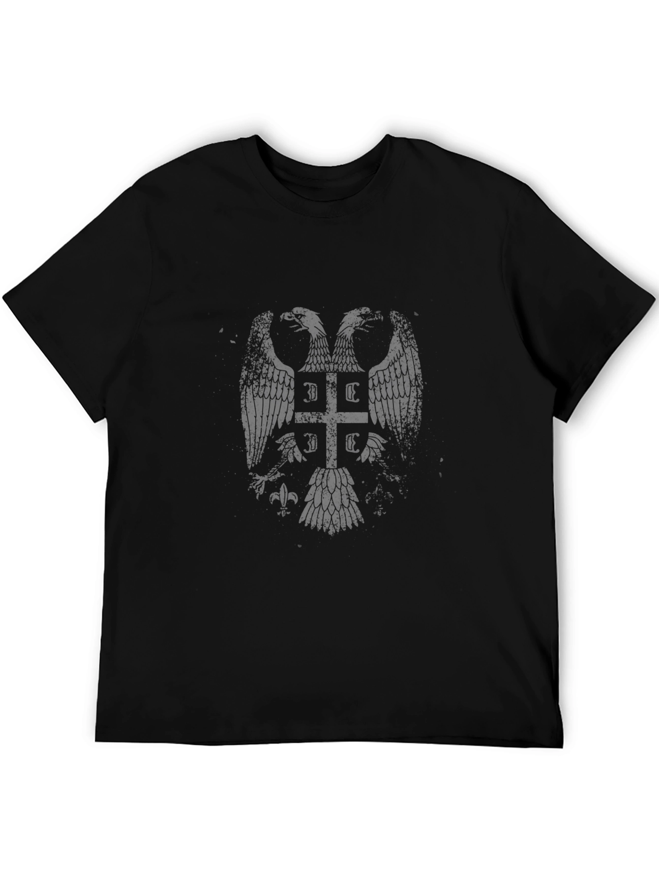 Serbian Eagle Black T-Shirt - Serbian Pride