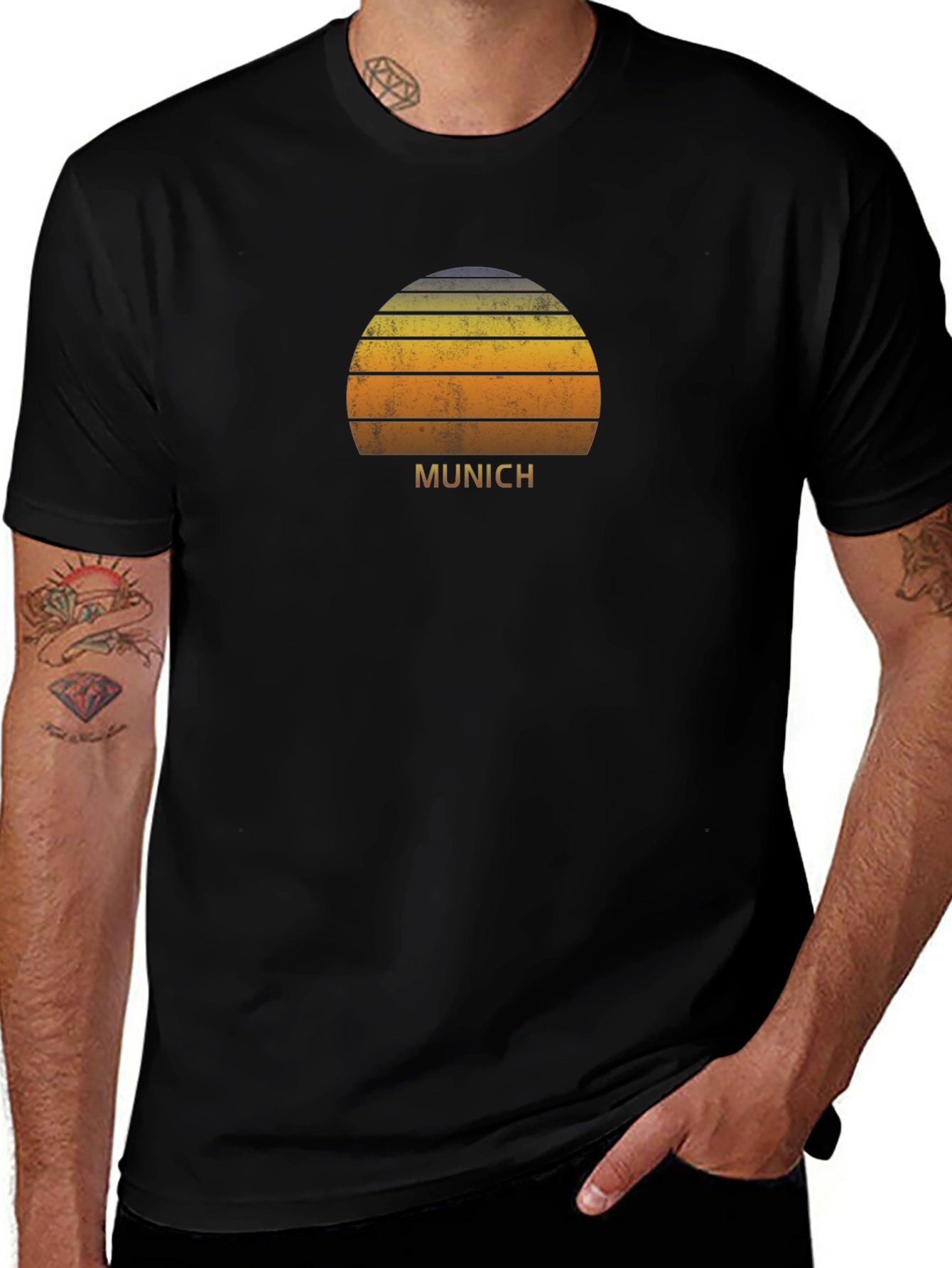 Munich Sunset Graphic T-Shirt