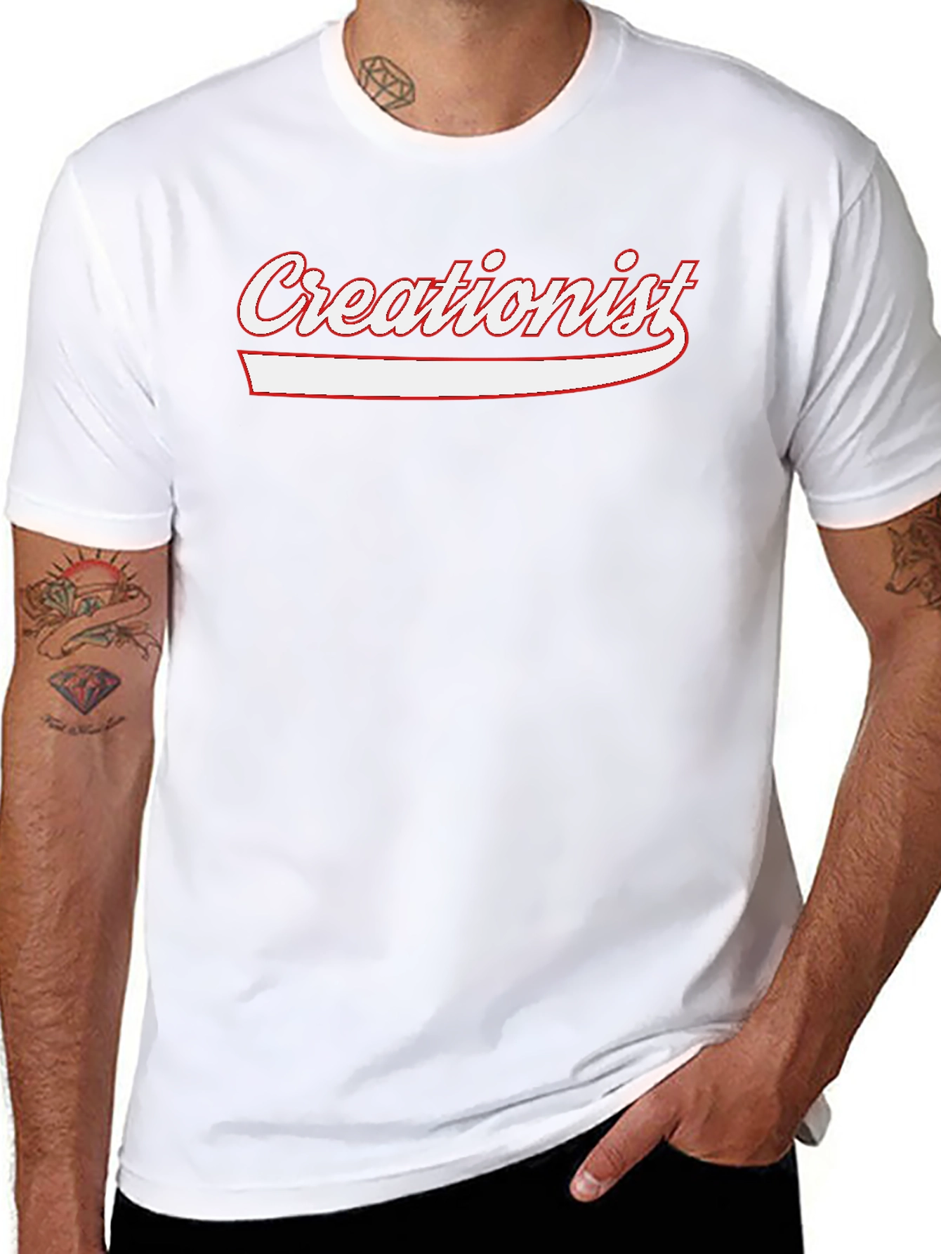 Creationist T-Shirt - Black Cotton Graphic Tee