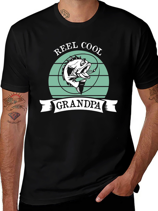 Reel Cool Grandpa Fishing T-Shirt