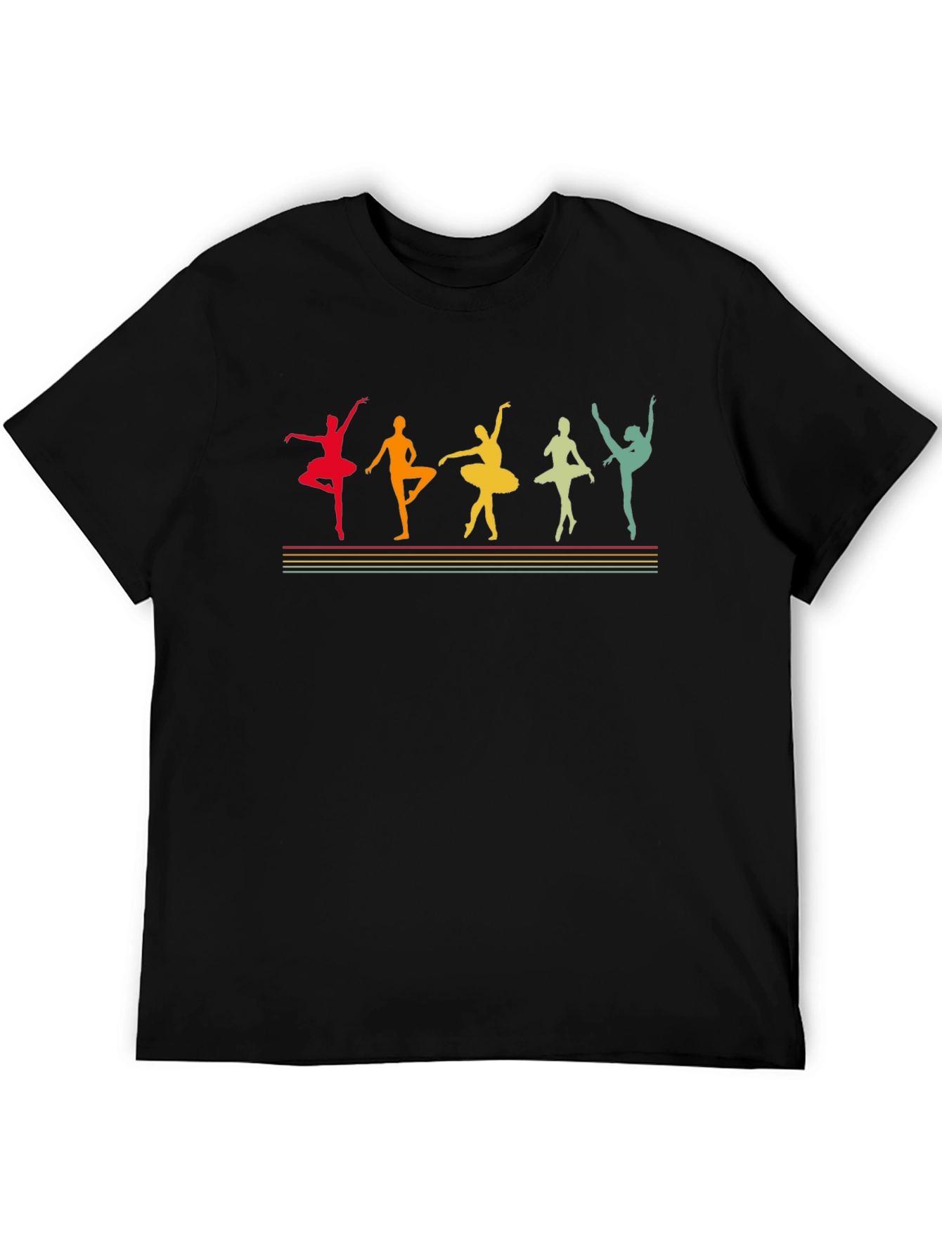 Ballet Dancer Silhouette Graphic T-Shirt