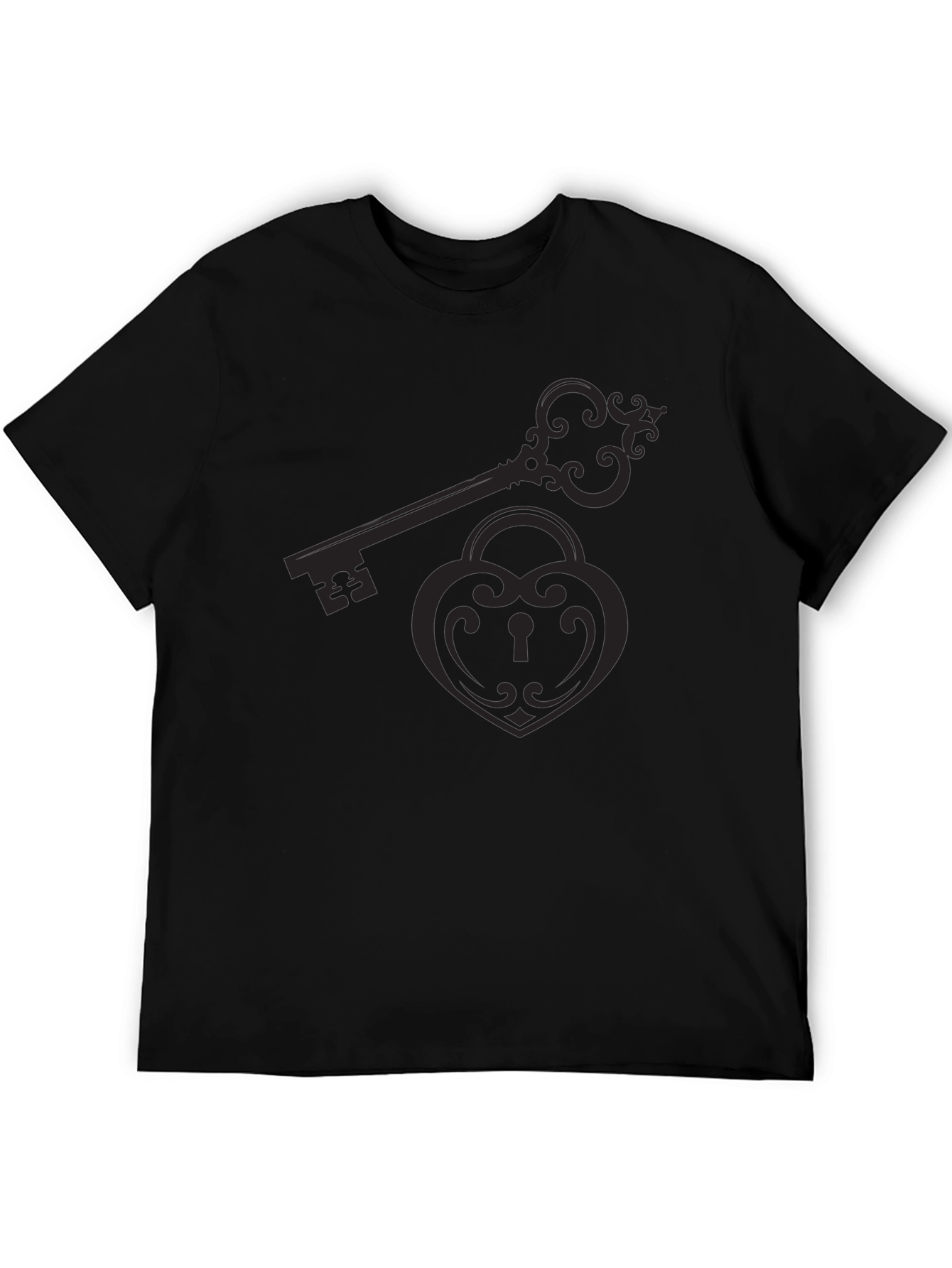 Lock & Key Graphic Tee - Classic Black T-Shirt