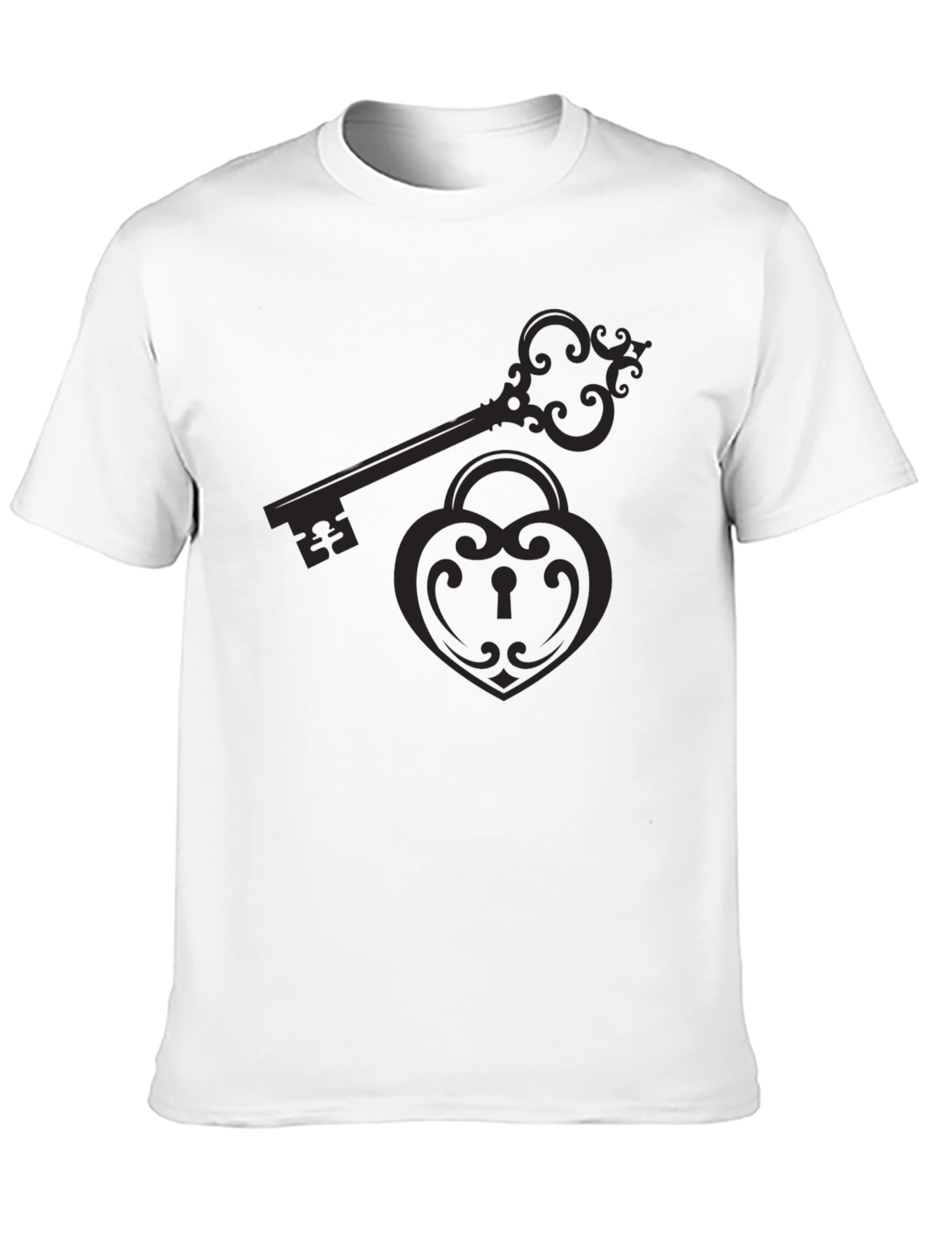 Lock & Key Graphic Tee - Classic Black T-Shirt