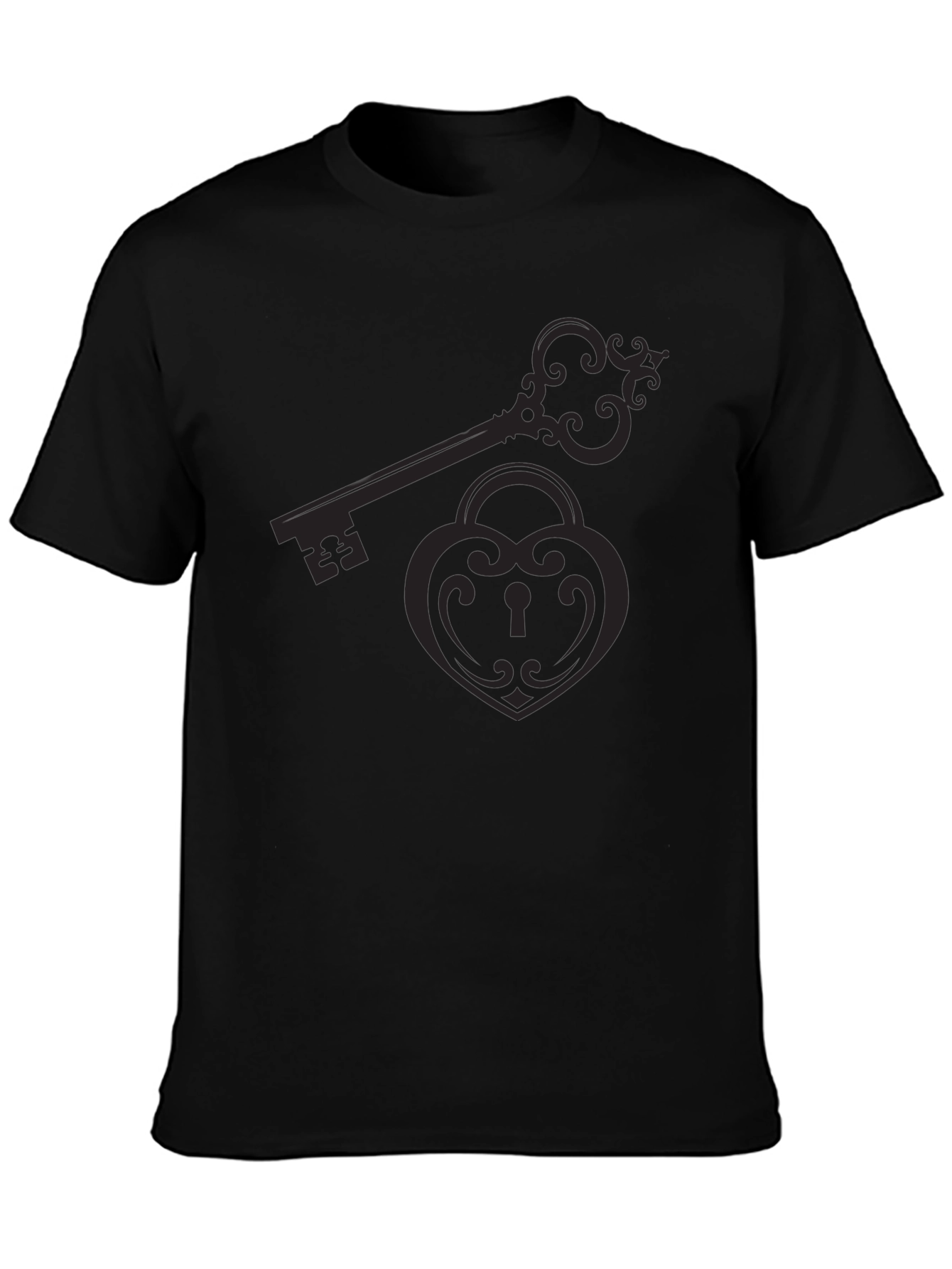 Lock & Key Graphic Tee - Classic Black T-Shirt