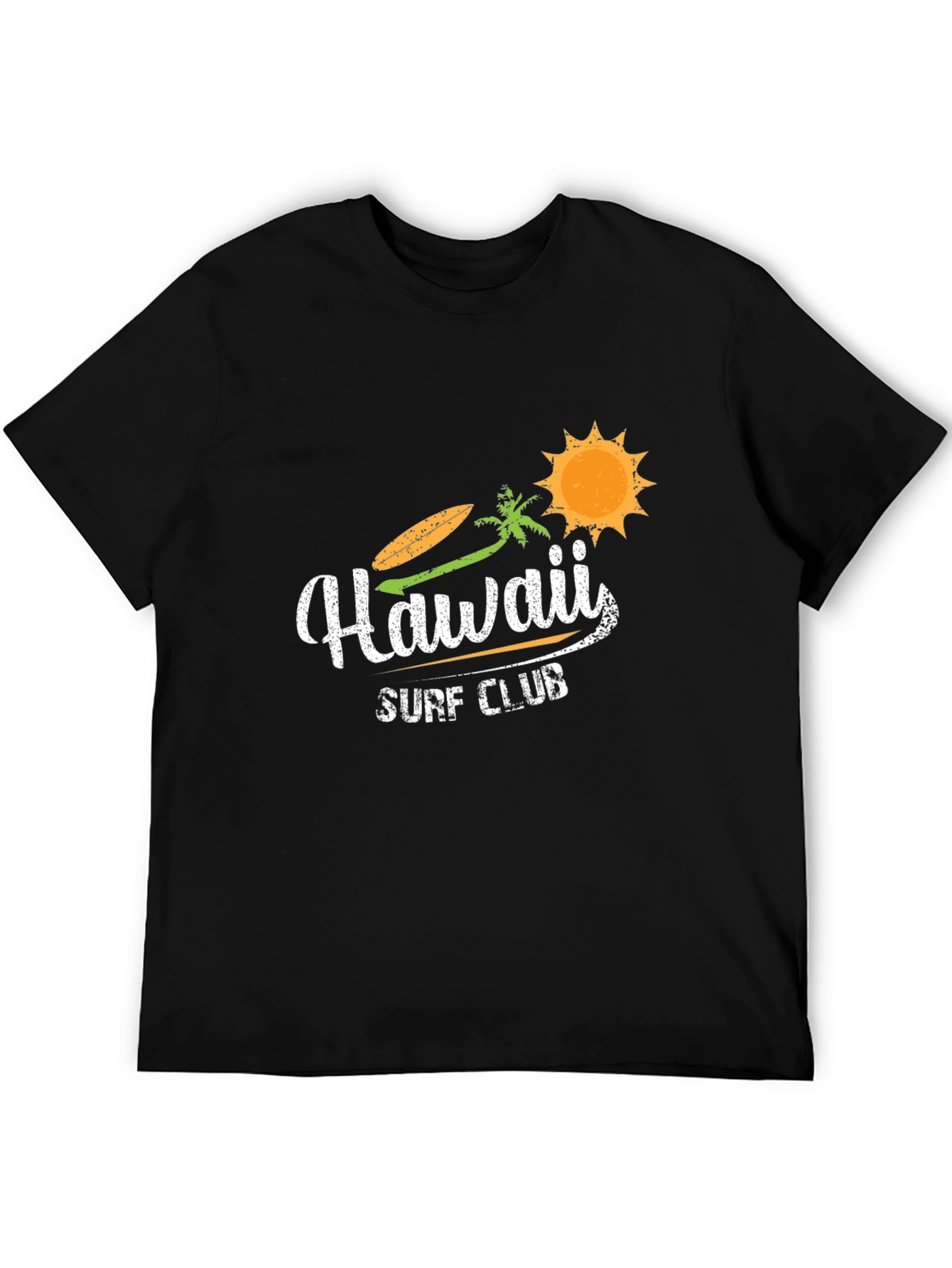 Hawaii Surf Club Black Graphic Tee
