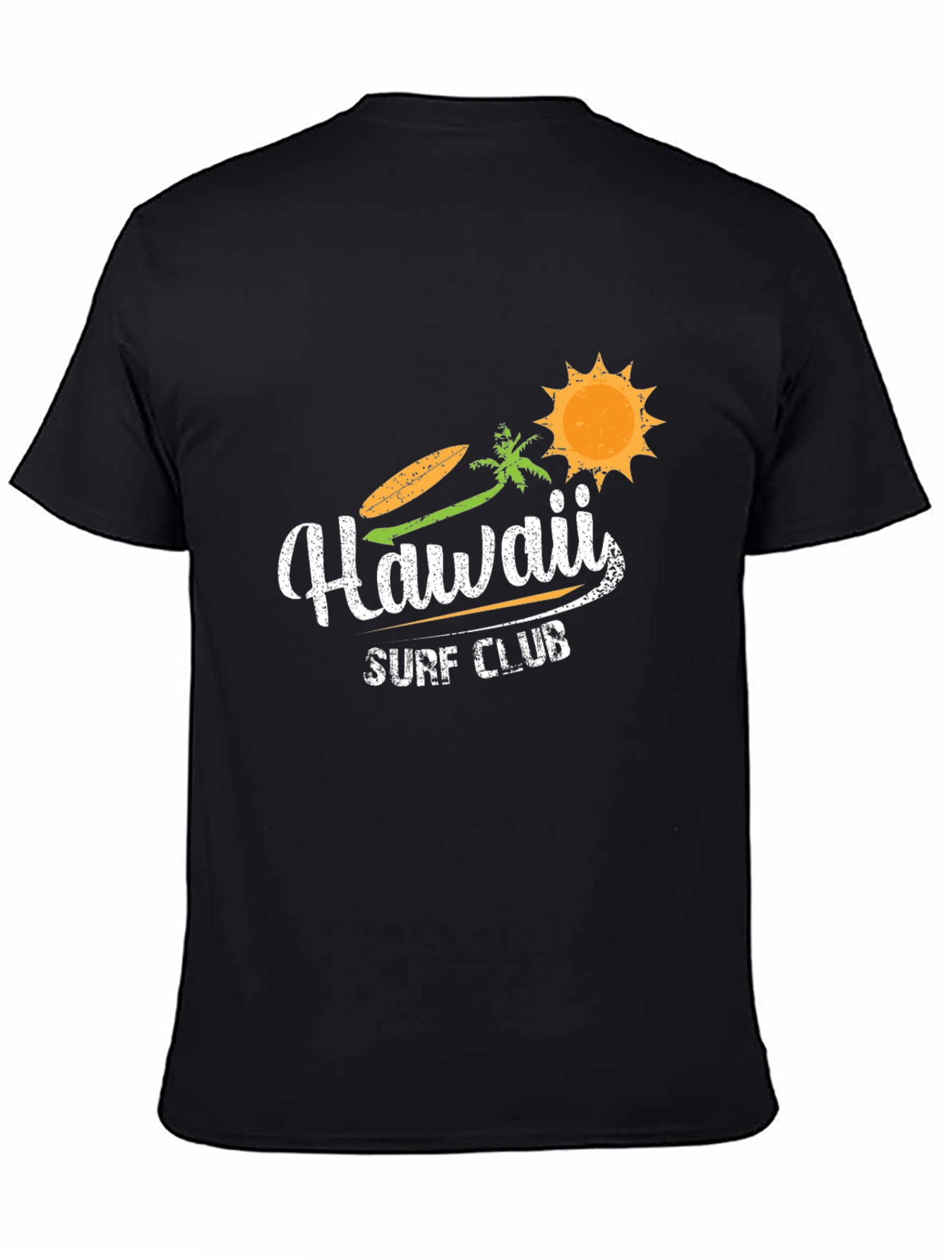 Hawaii Surf Club Black Graphic Tee
