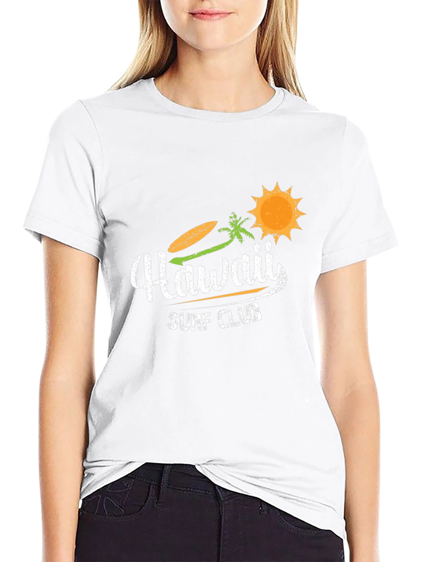 Hawaii Surf Club Black Graphic Tee