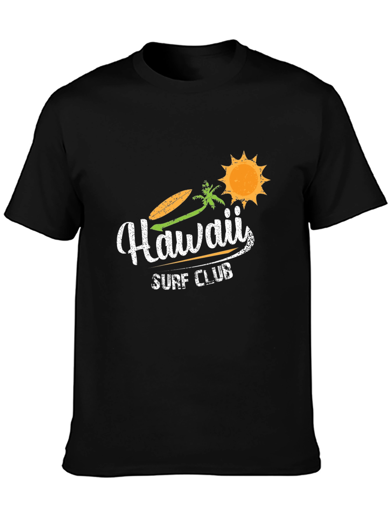 Hawaii Surf Club Black Graphic Tee