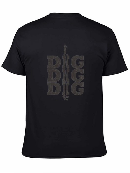 Vintage Style Dig Graphic Tee